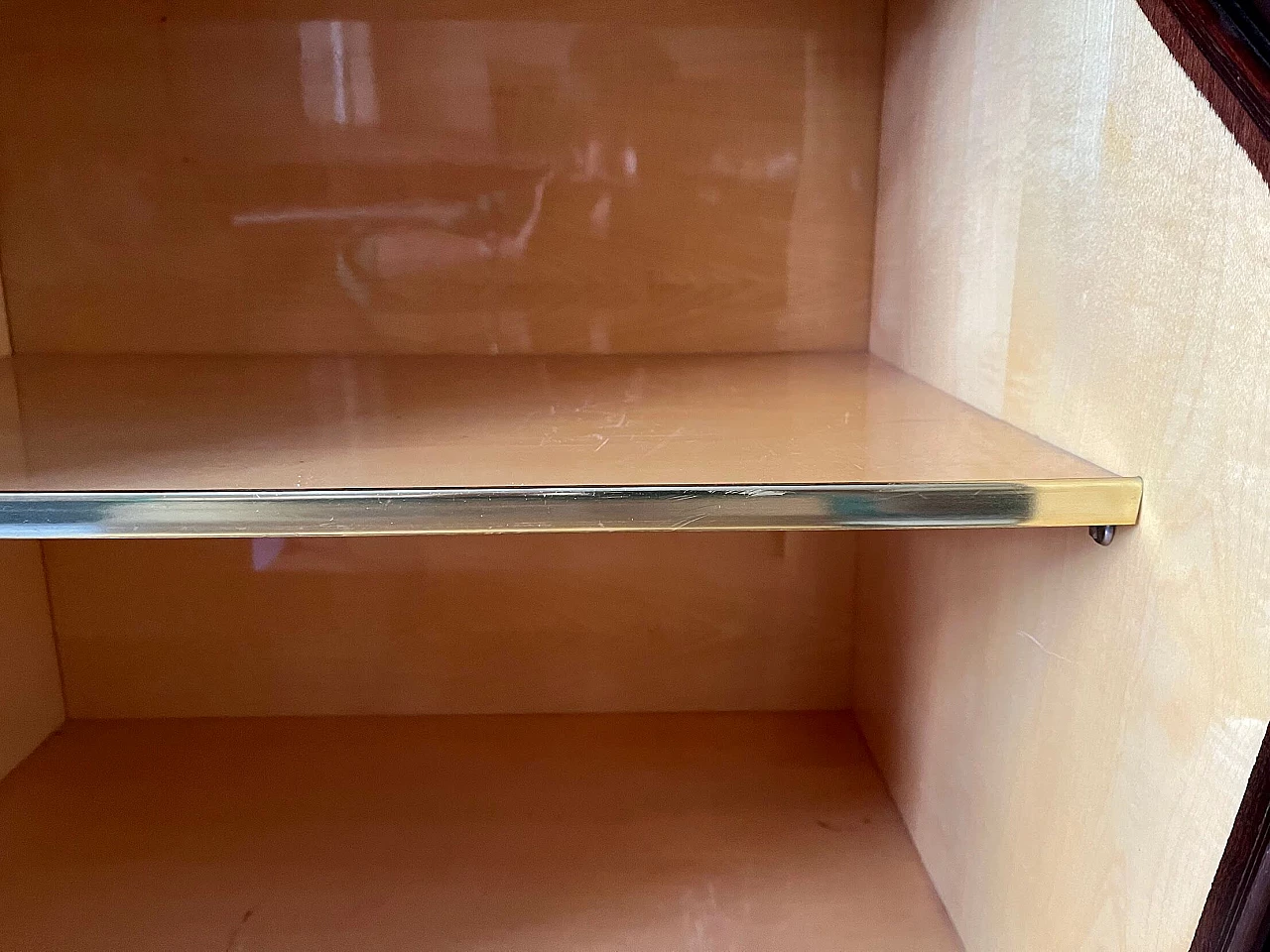 Wooden sideboard with bar cabinet in the style of Osvaldo Borsani, 1950s 9