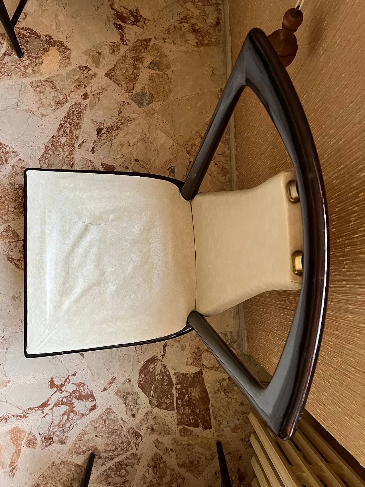 6 Sedie da pranzo in legno lucido attribuibili ad Osvaldo Borsani, anni '50 4