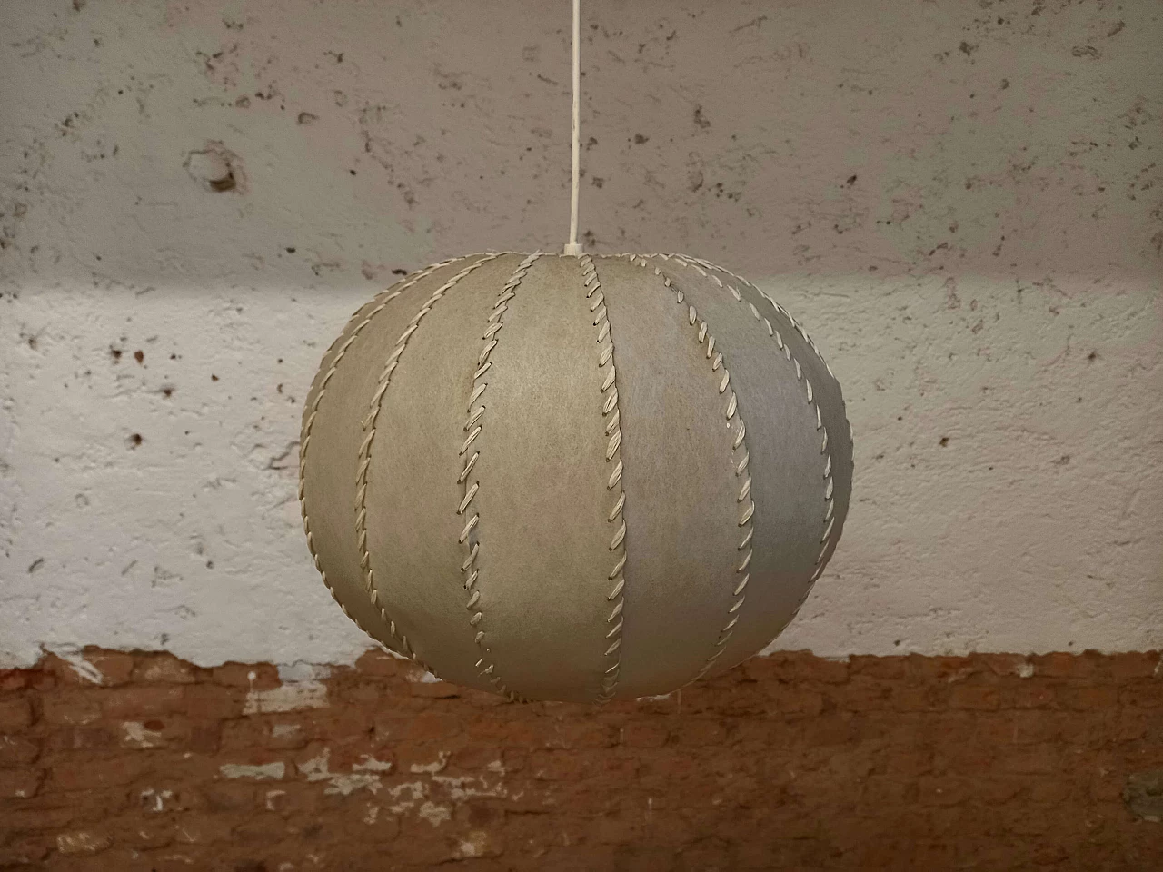 Cocoon hanging lamp, 1970s 3