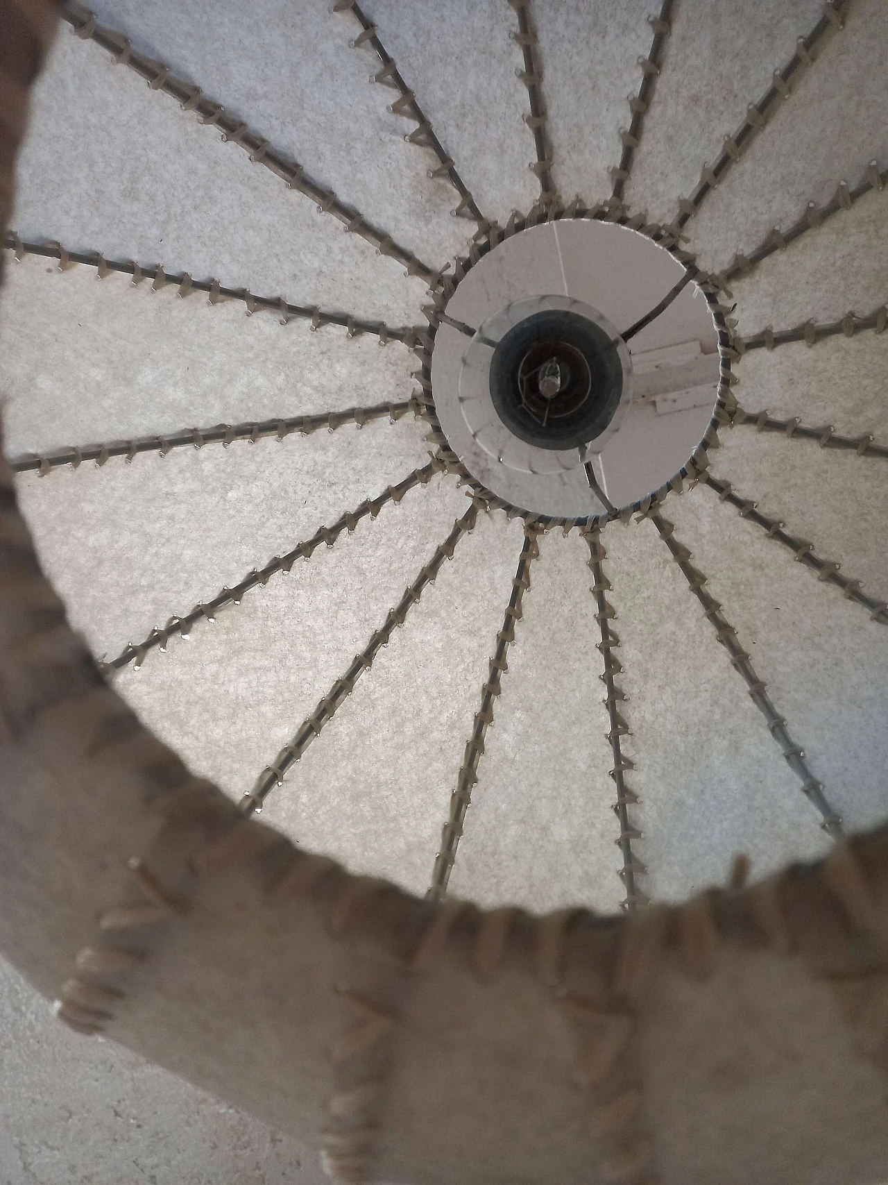 Cocoon hanging lamp, 1970s 5