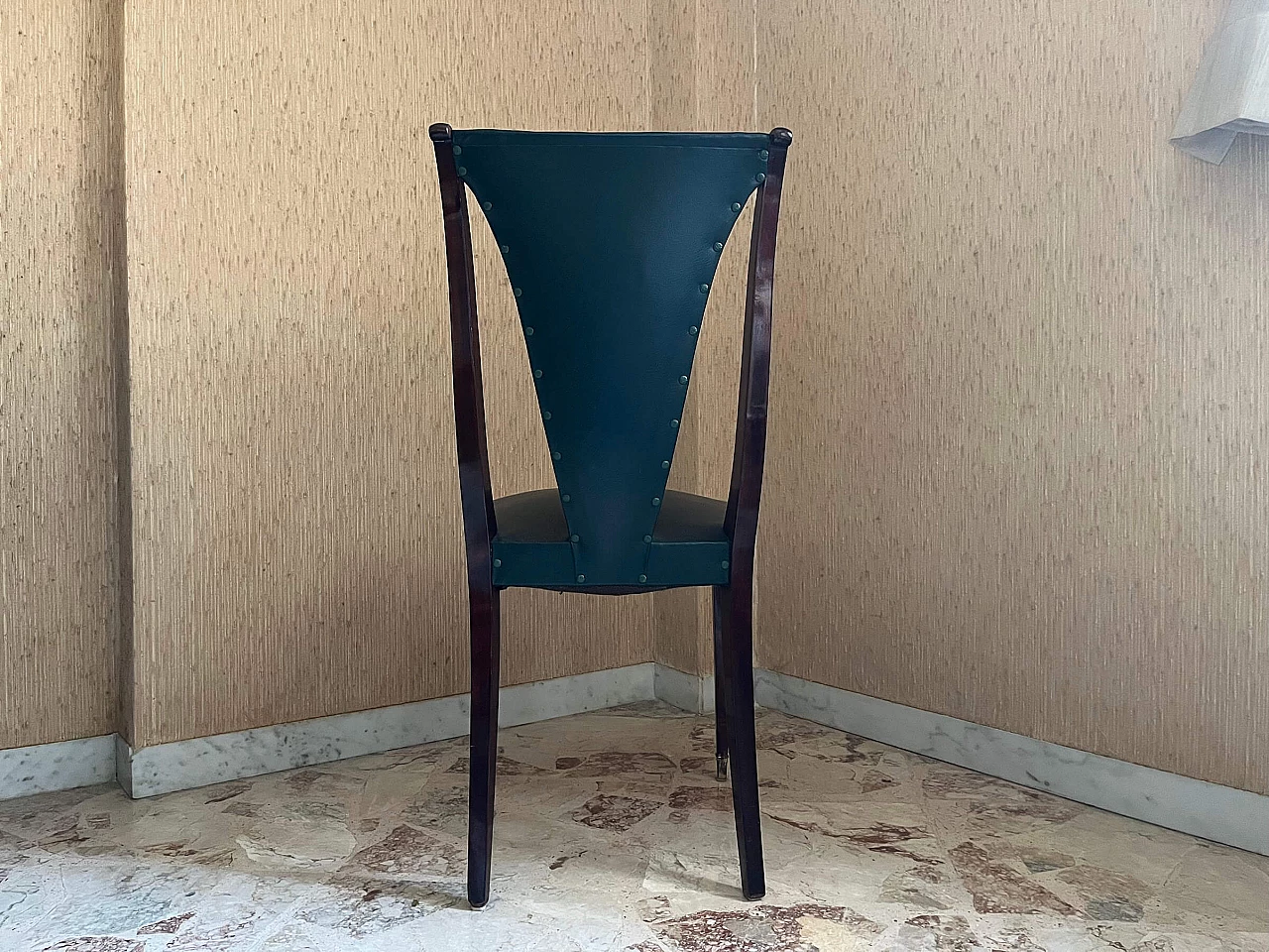 4 Dining chairs in the style of Paolo Buffa, 1950s 7