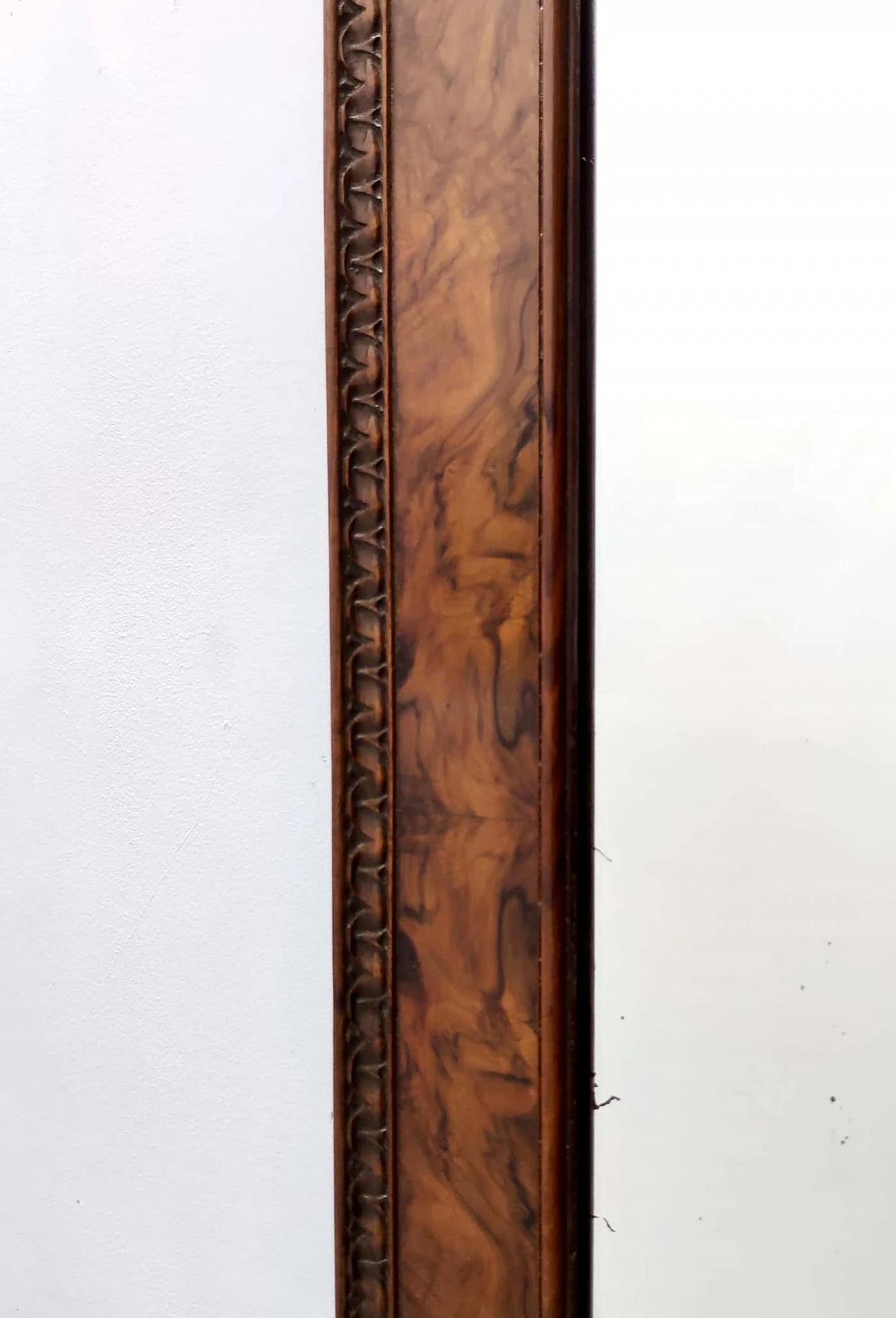 Wall mirror with beech and walnut frame, 1940s 9