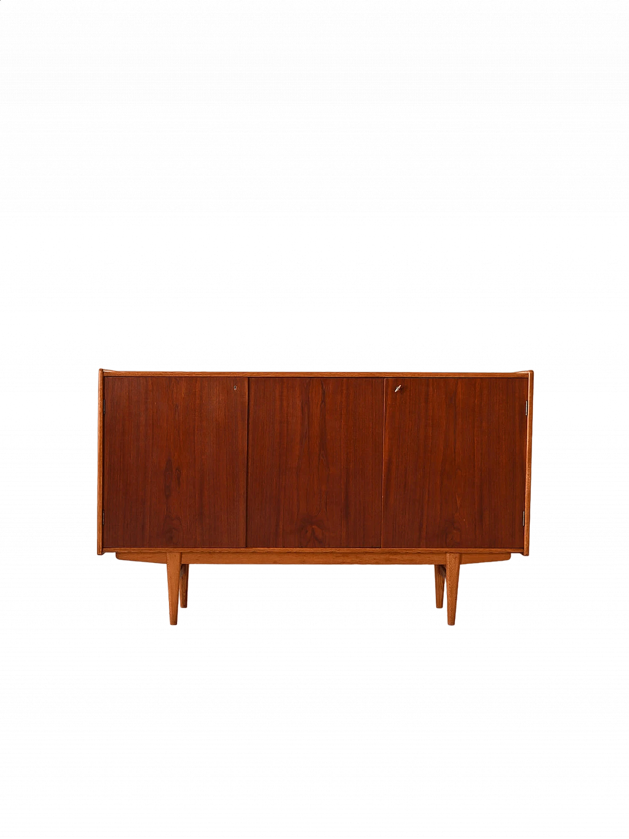 Credenza bassa in legno di teak, anni '50 12