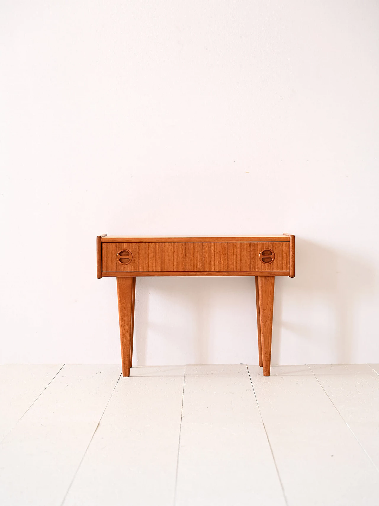 Scandinavian teak coffee table with drawer, 1960s 1