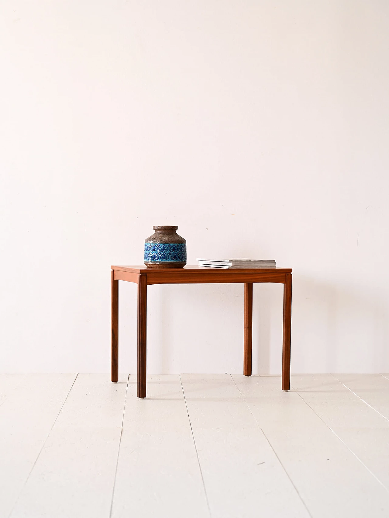 Scandinavian rectangular teak coffee table, 1960s 1