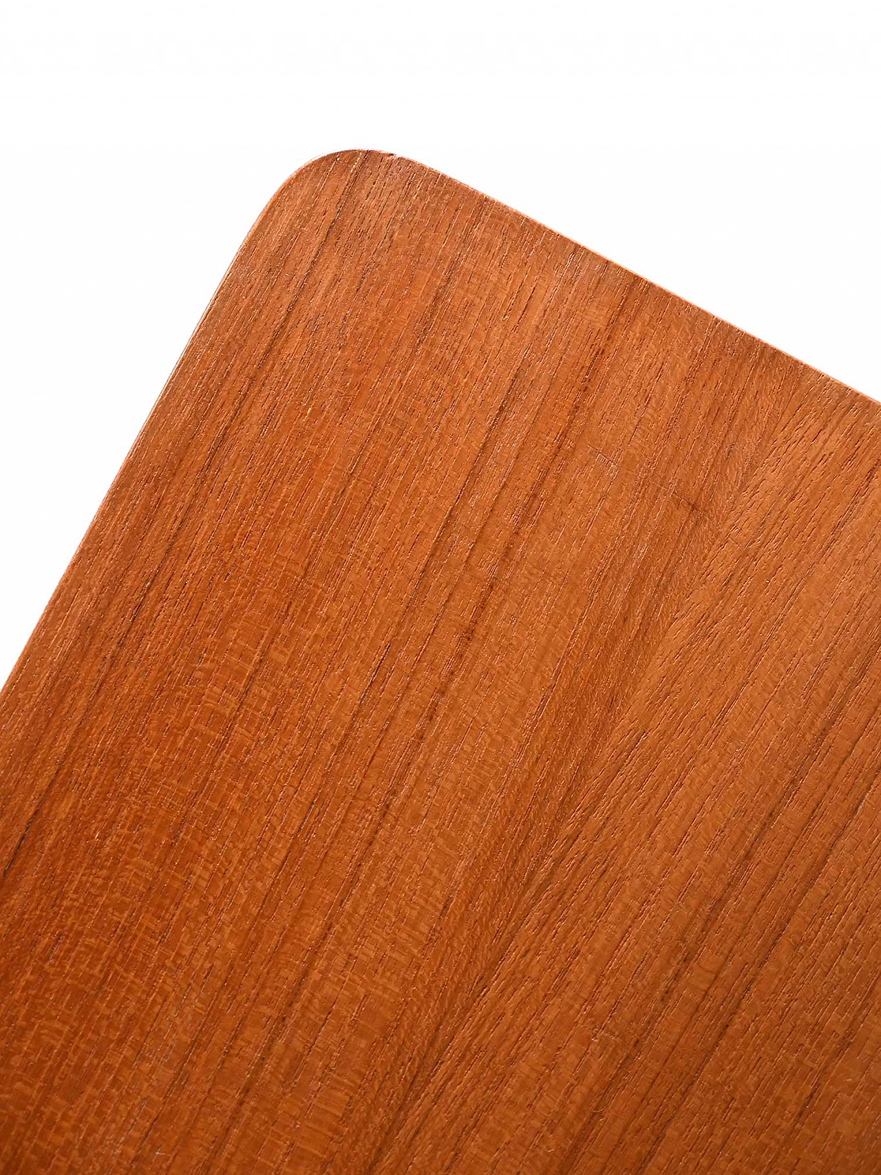 Tavolino scandinavo in teak con rotelle, anni '60 5