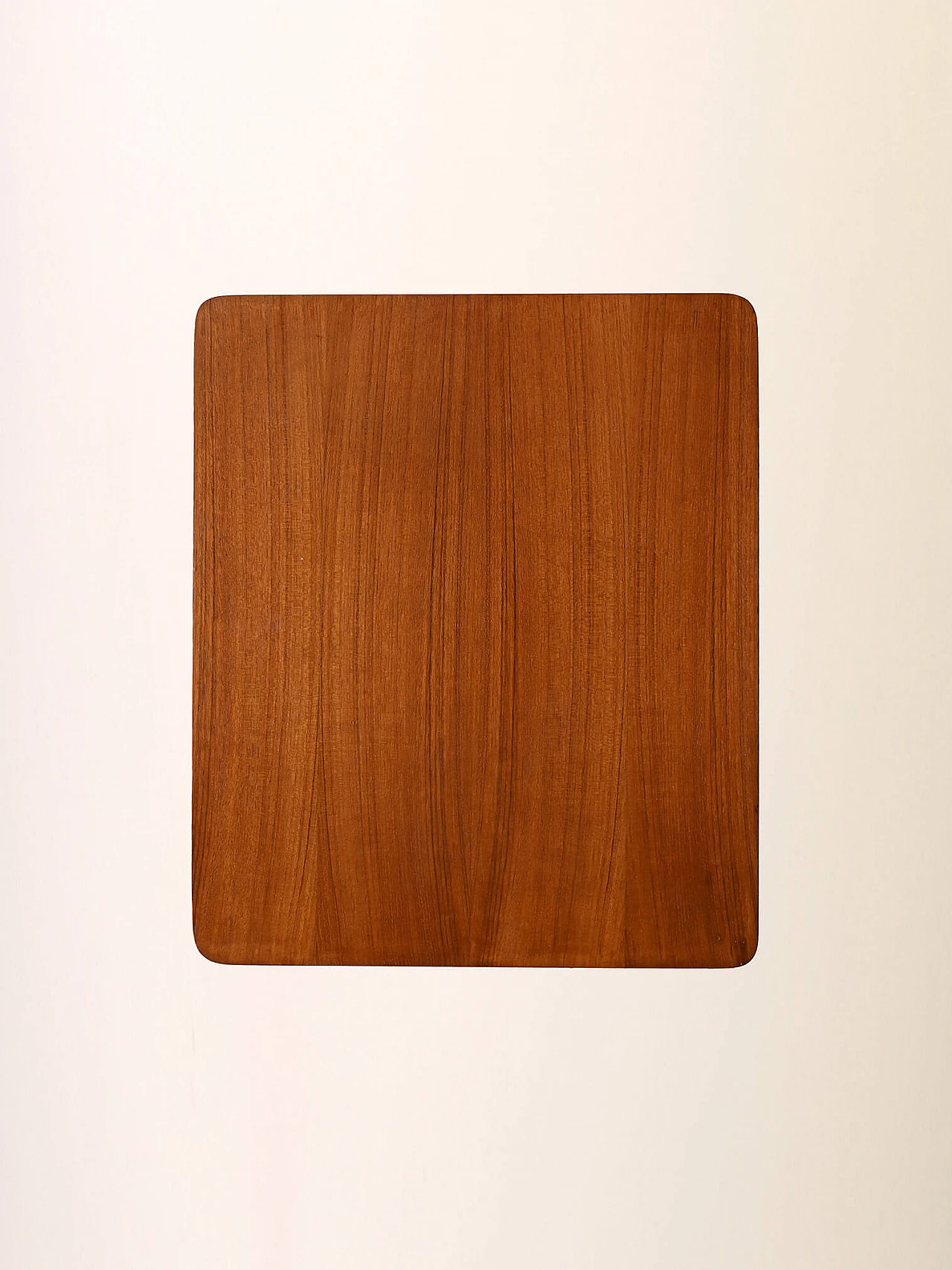 Tavolino scandinavo in teak con rotelle, anni '60 10