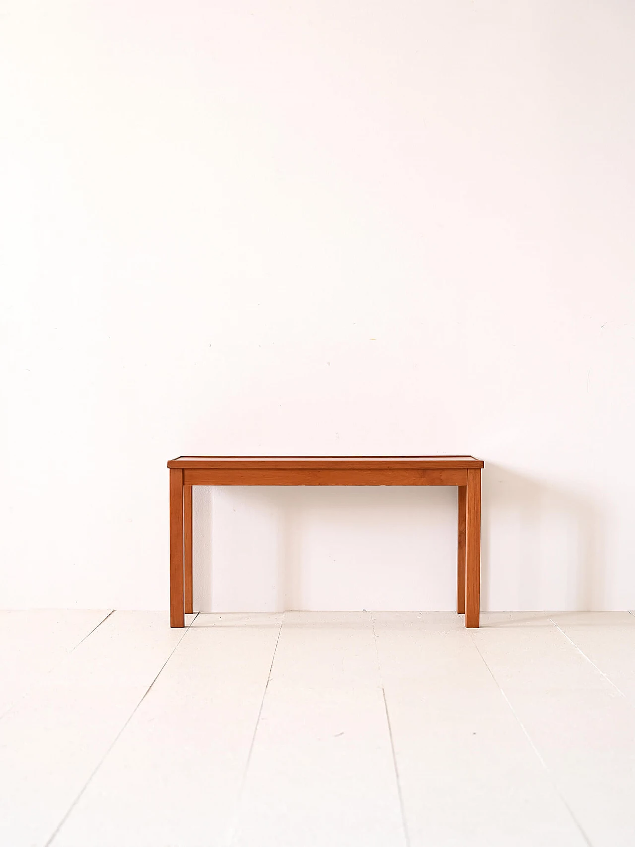 Scandinavian rectangular teak coffee table, 1960s 1