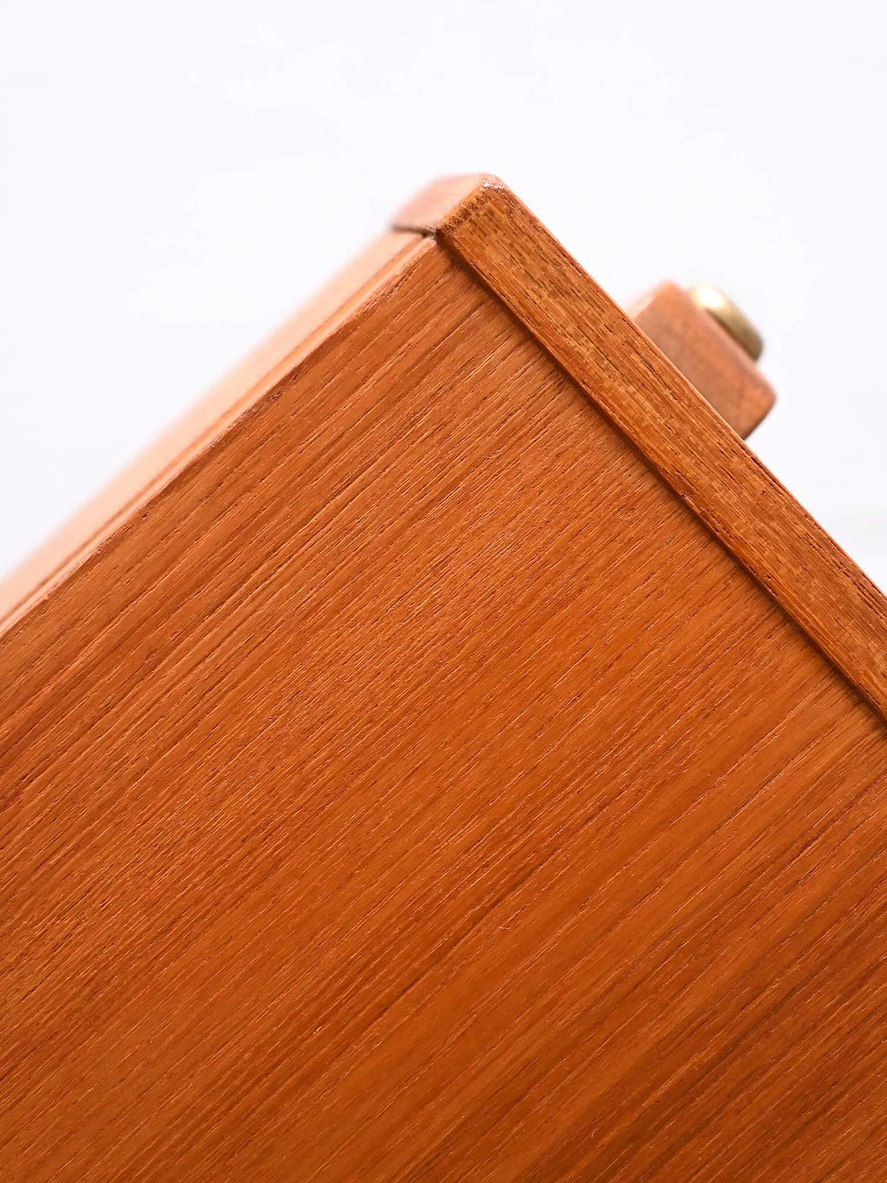Scandinavian teak and beech bedside table, 1960s 5