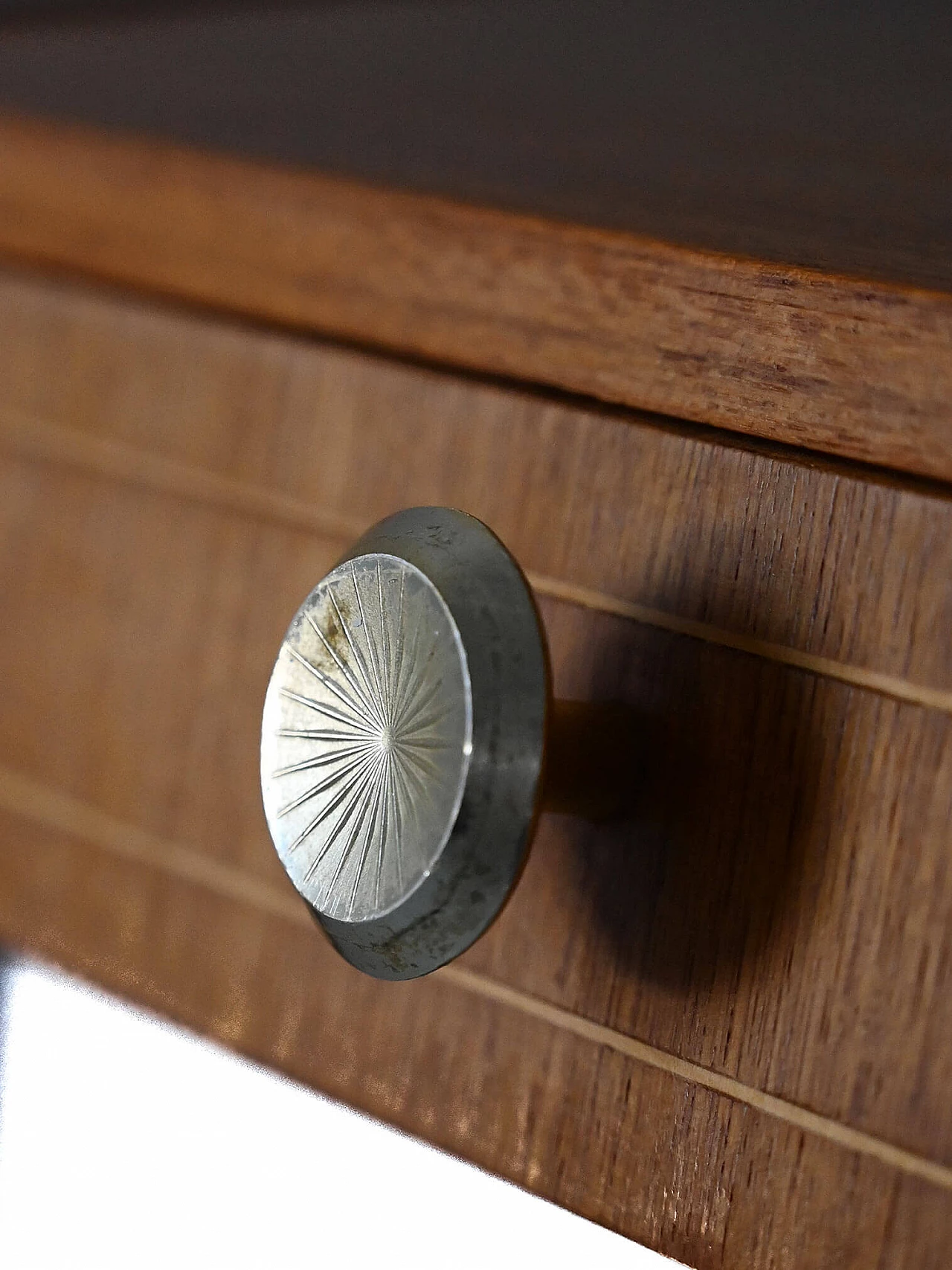 Scandinavian teak and beech bedside table, 1960s 6