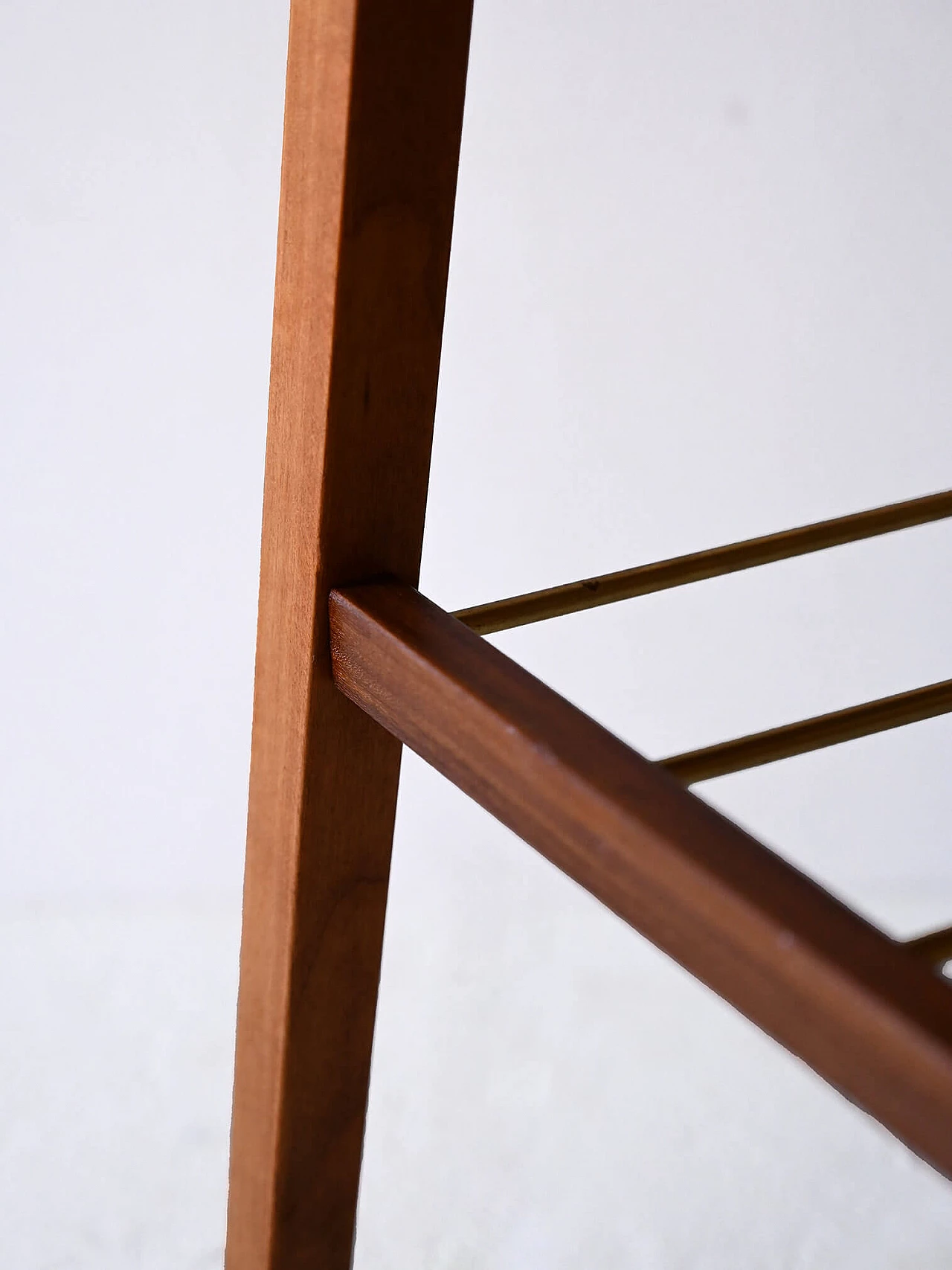 Scandinavian teak and beech bedside table, 1960s 7