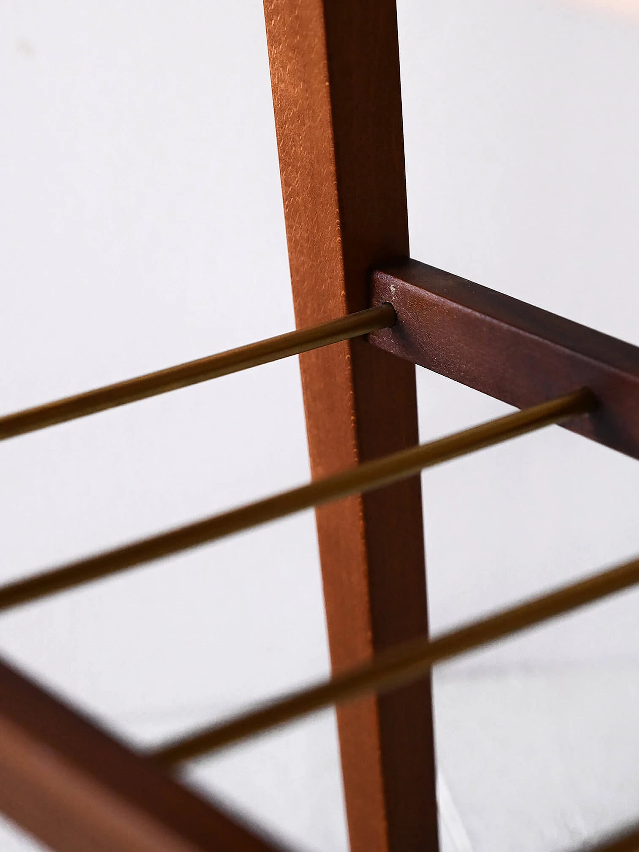 Scandinavian teak and beech bedside table, 1960s 8
