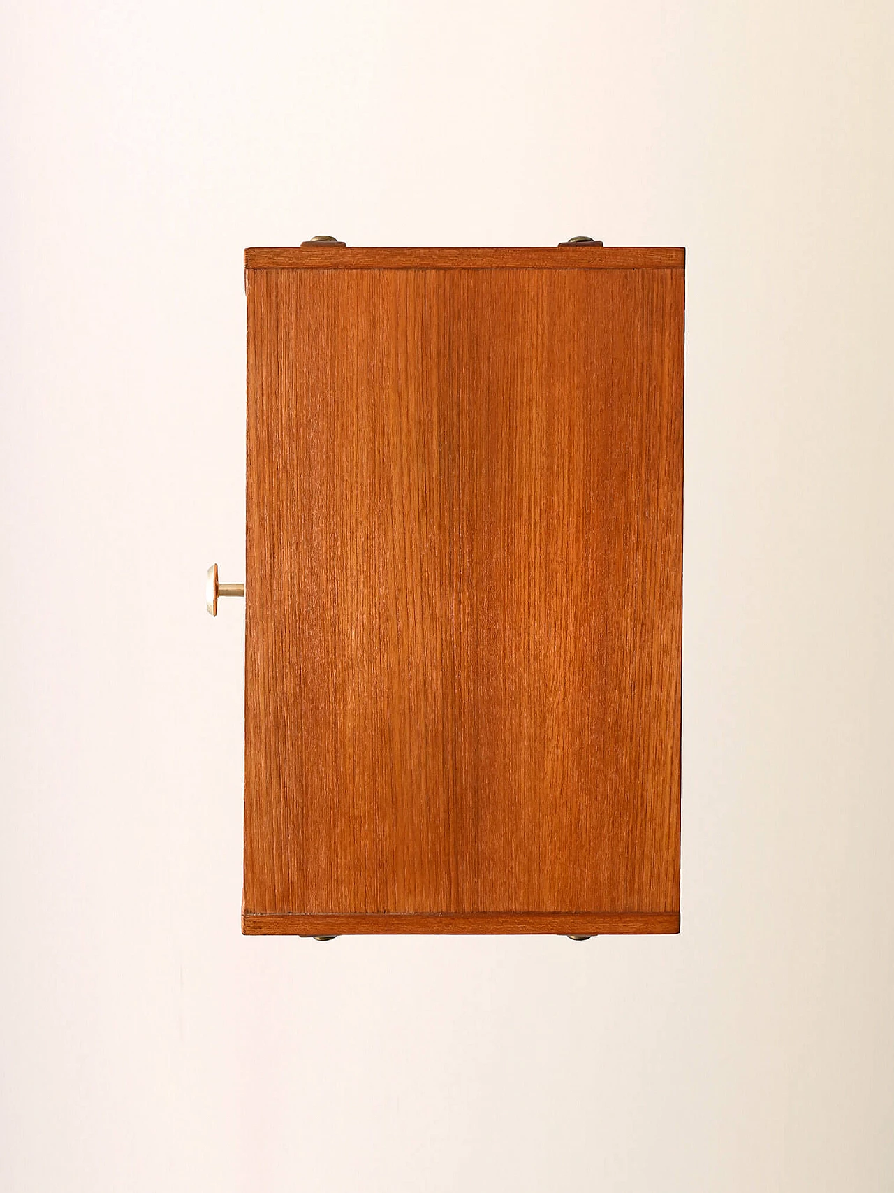 Scandinavian teak and beech bedside table, 1960s 10