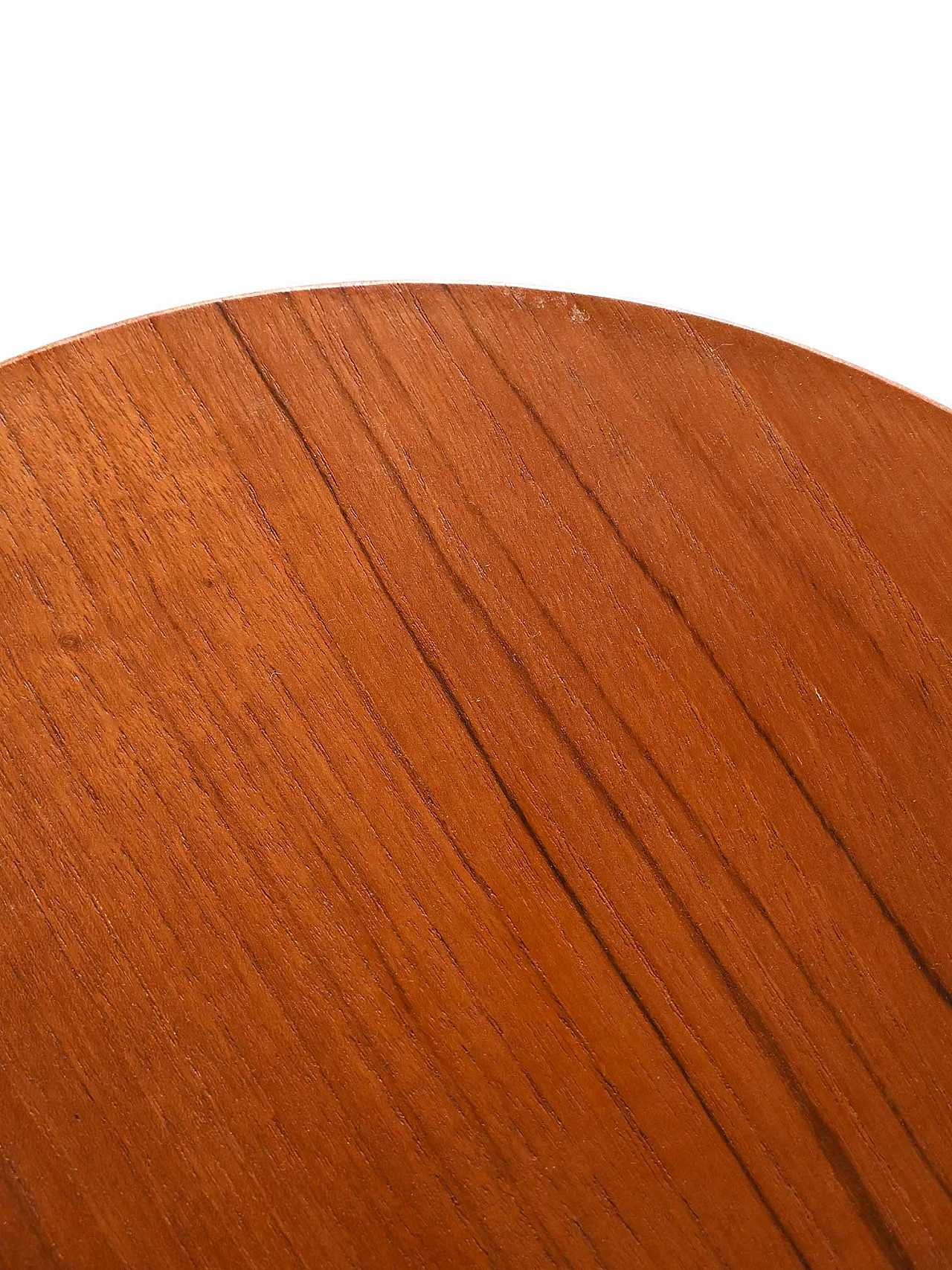 Coffee table with metal legs and round teak feet by Albert Larsson for Timbro, 1950s 4