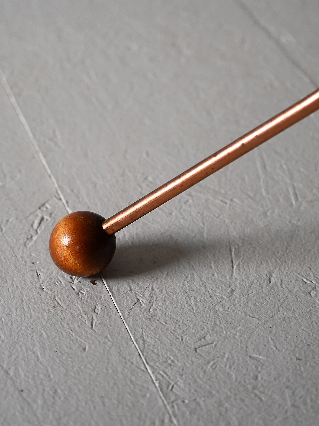 Coffee table with metal legs and round teak feet by Albert Larsson for Timbro, 1950s 5