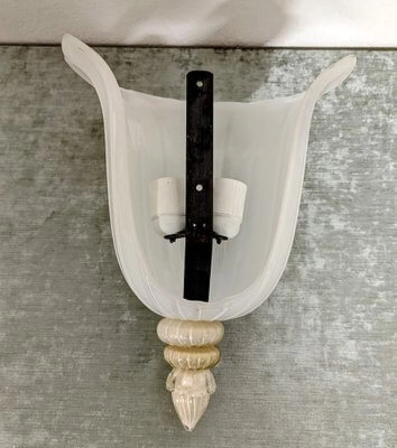 Murano glass wall light attributed to Seguso, 1960s 3