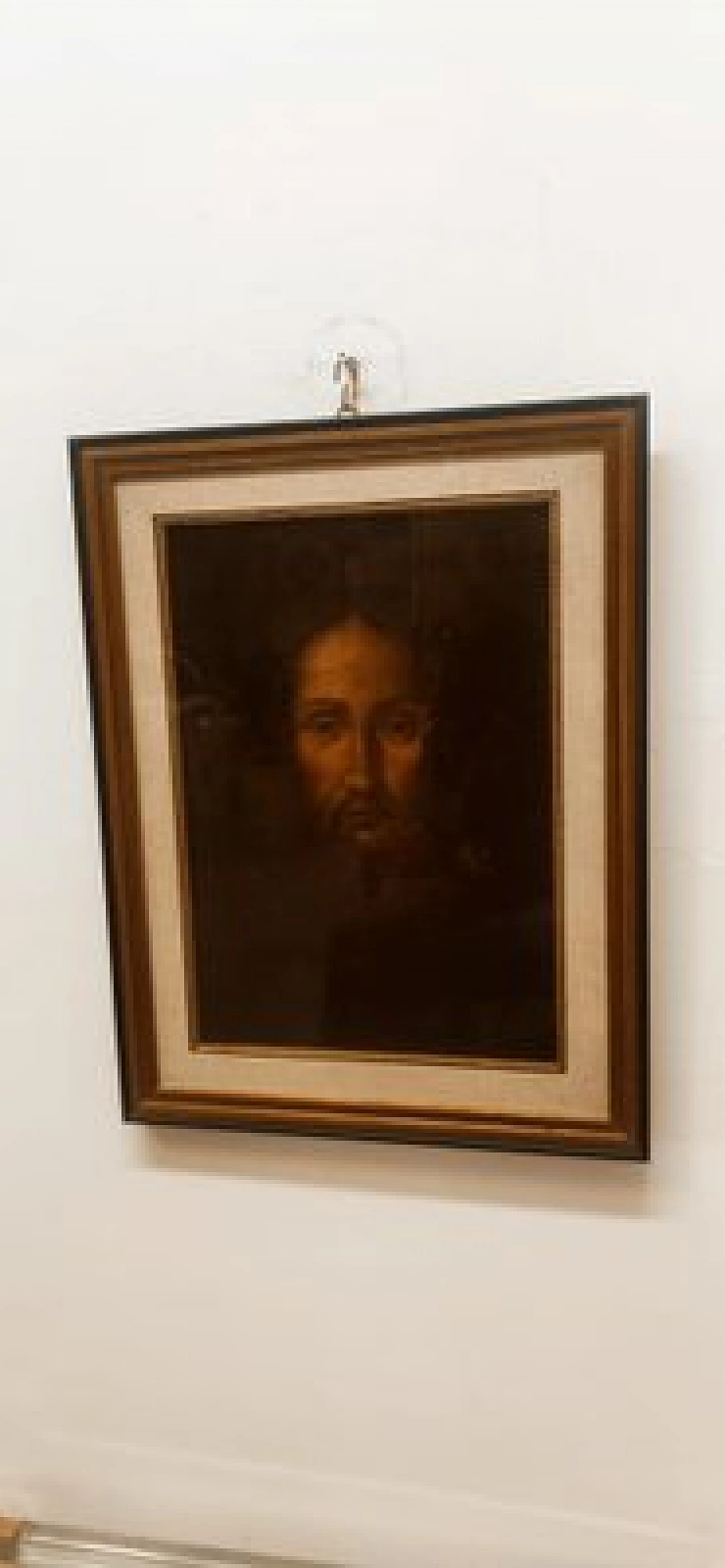 Face of Jesus, oil painting on canvas, 19th century 2