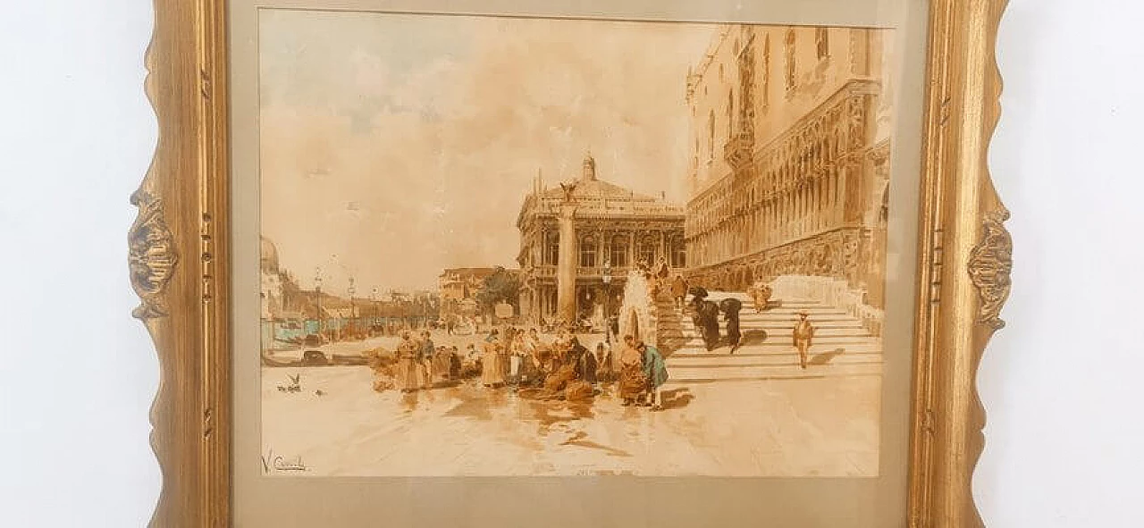 Vincenzo Caprile, Venezia, dipinto a olio su tela, '800 6