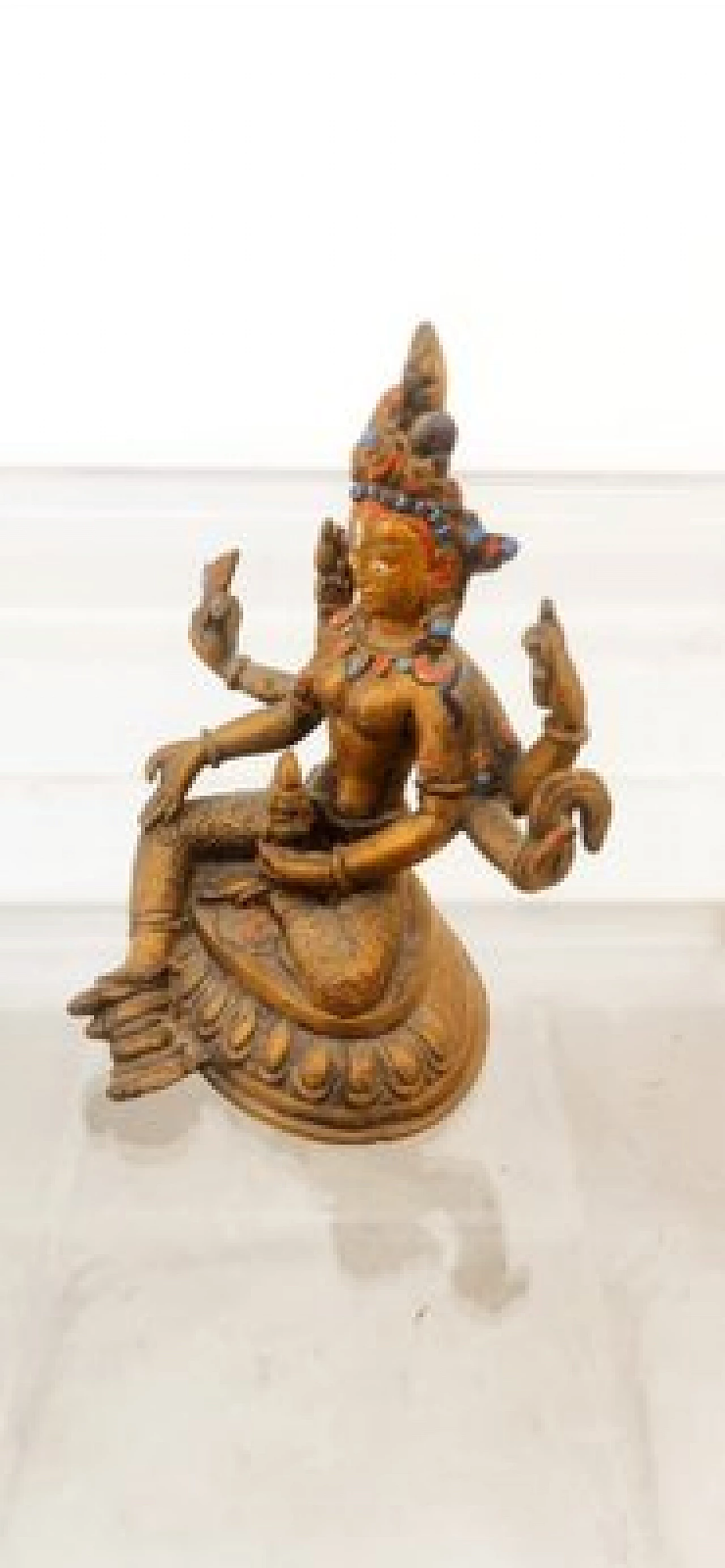 Bronze goddess Kali sculpture, late 19th century 2