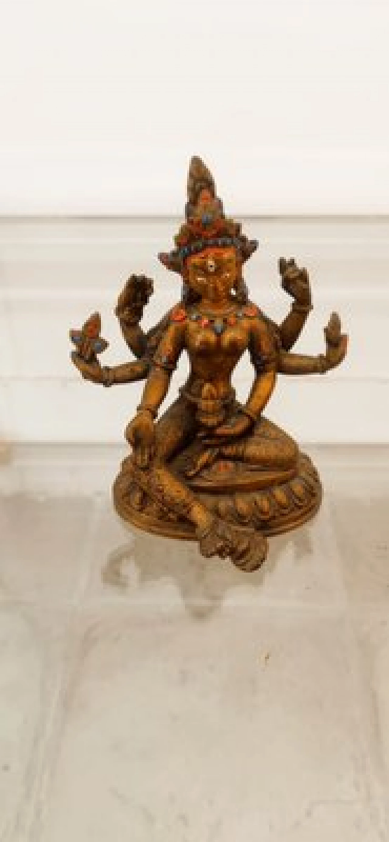 Scultura della dea Kali in bronzo, fine '800 3