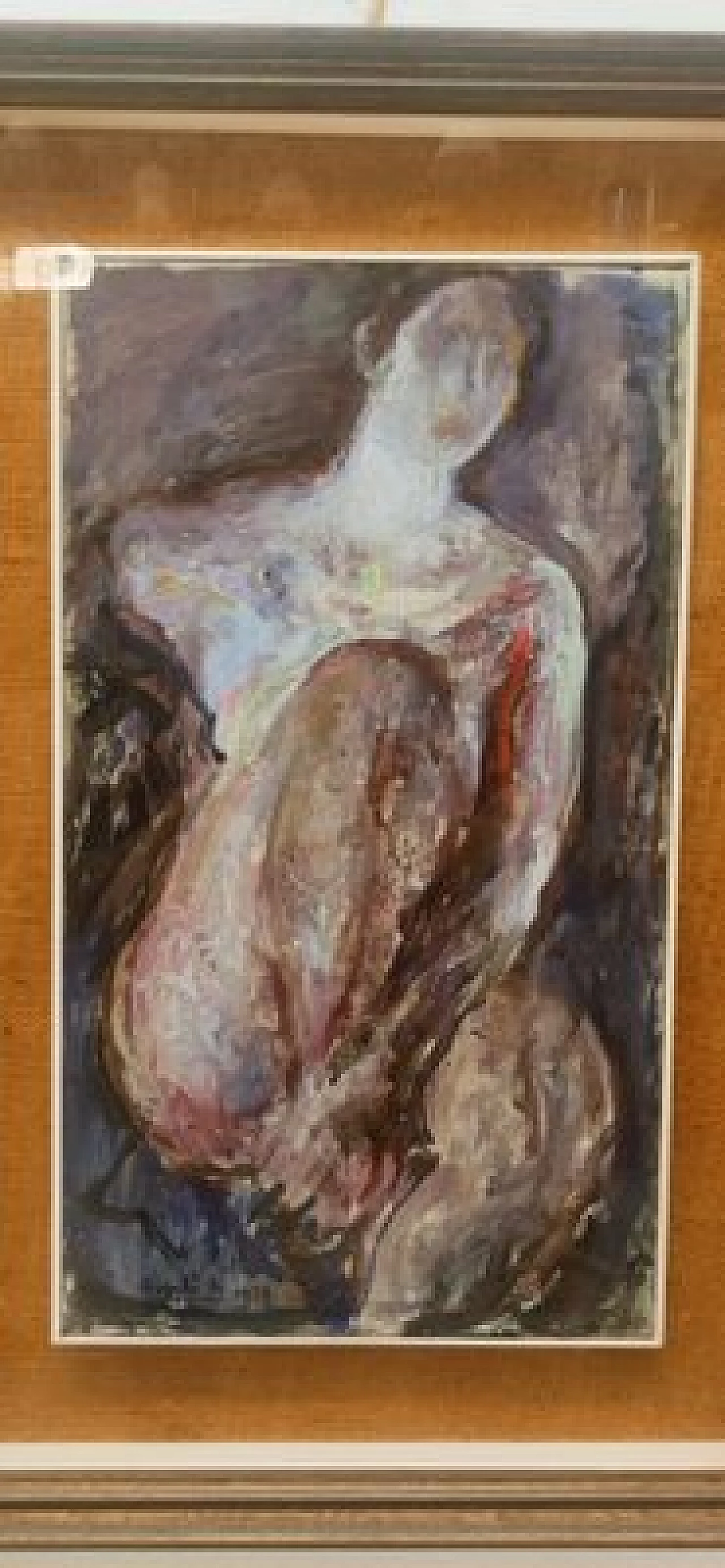 Capaldo, nudo femminile, dipinto a olio su tela, anni '70 2