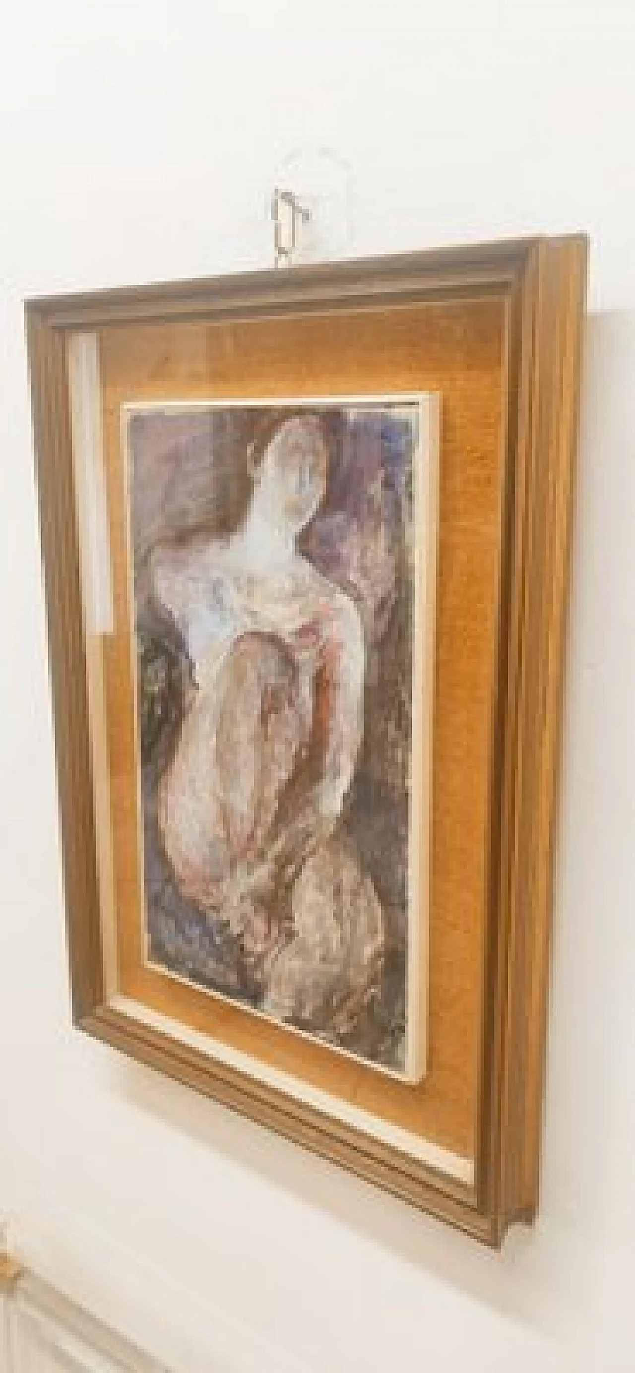 Capaldo, nudo femminile, dipinto a olio su tela, anni '70 3