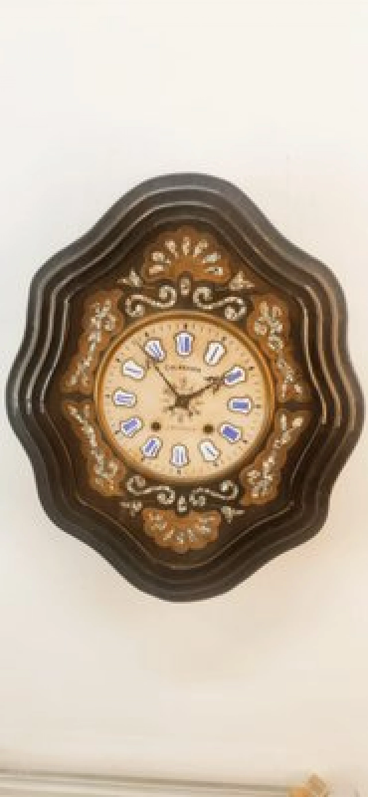 Wooden wall clock, 1950s 10