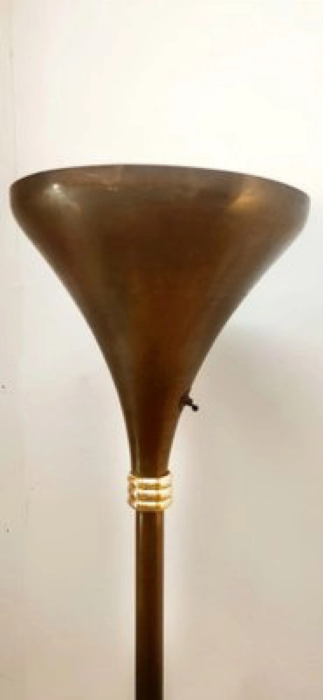 Art Deco brass floor lamp, 1940s 6