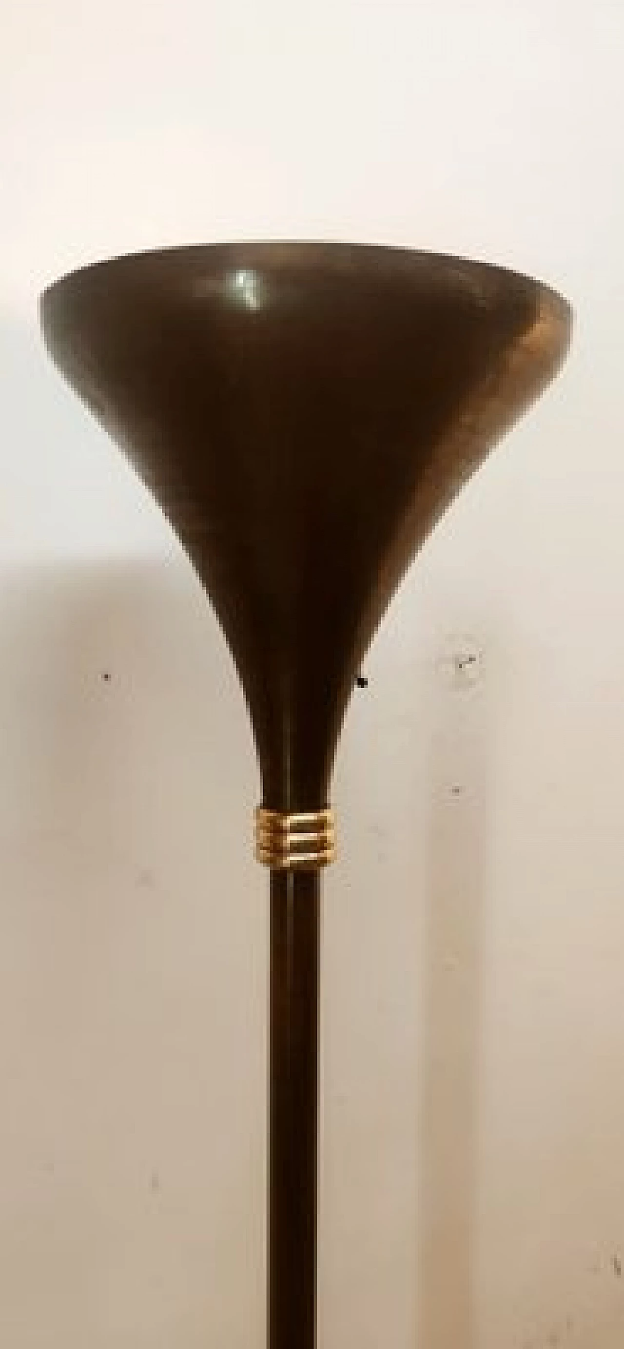 Art Deco brass floor lamp, 1940s 12