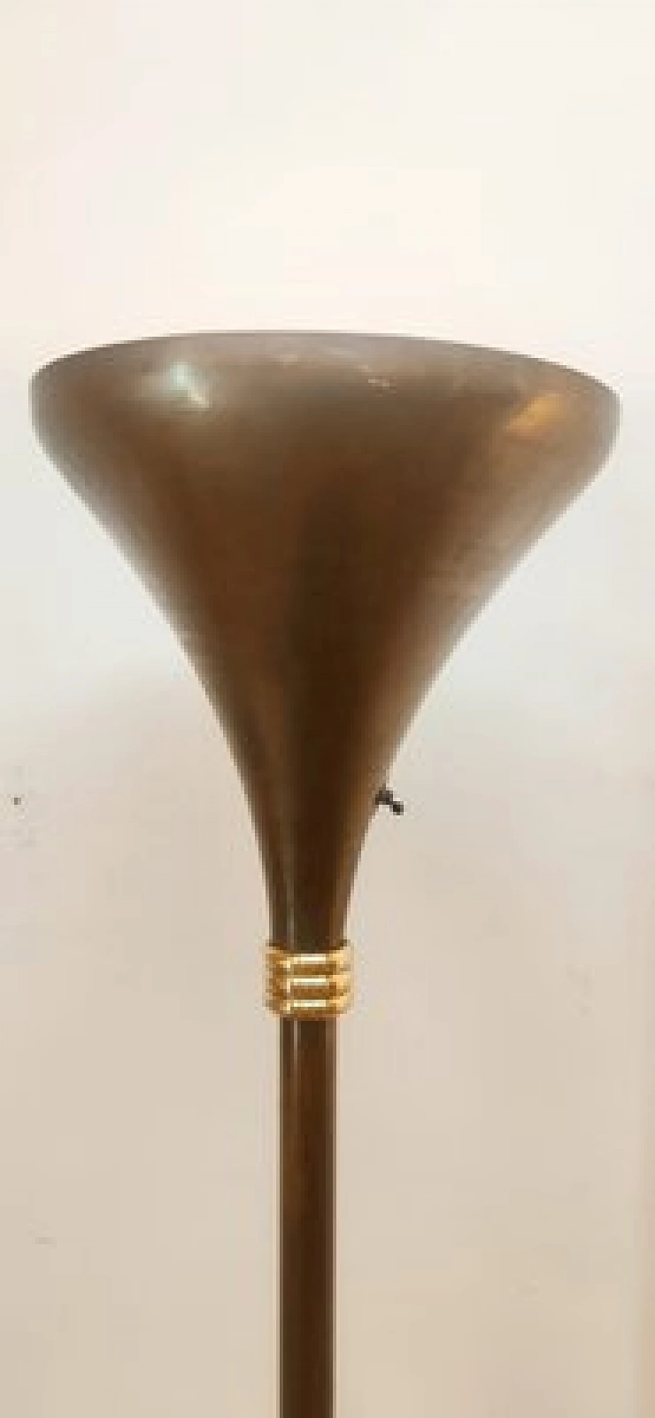Art Deco brass floor lamp, 1940s 13