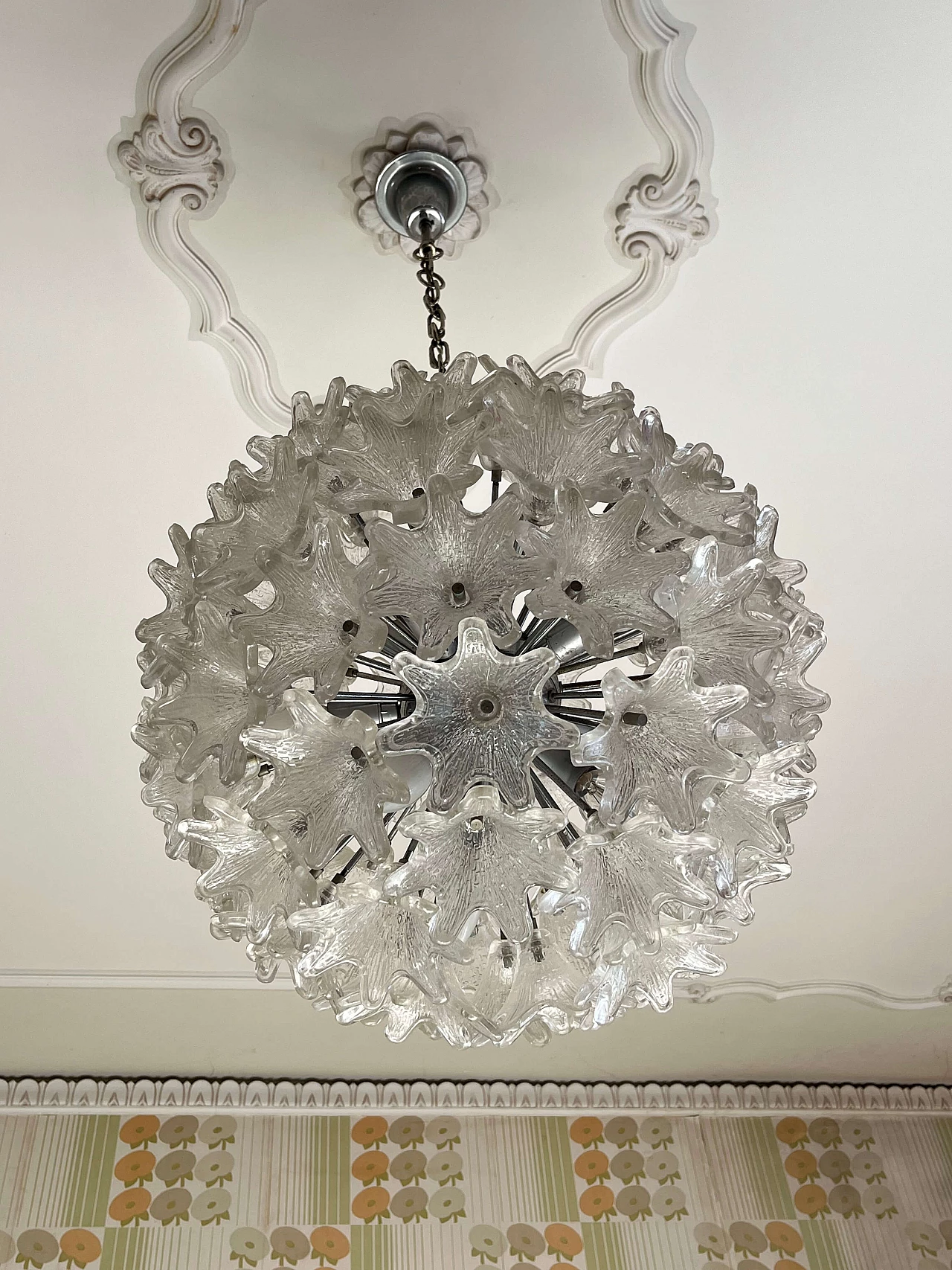 Murano glass chandelier by Paolo Venini for Veart, 1960s 1