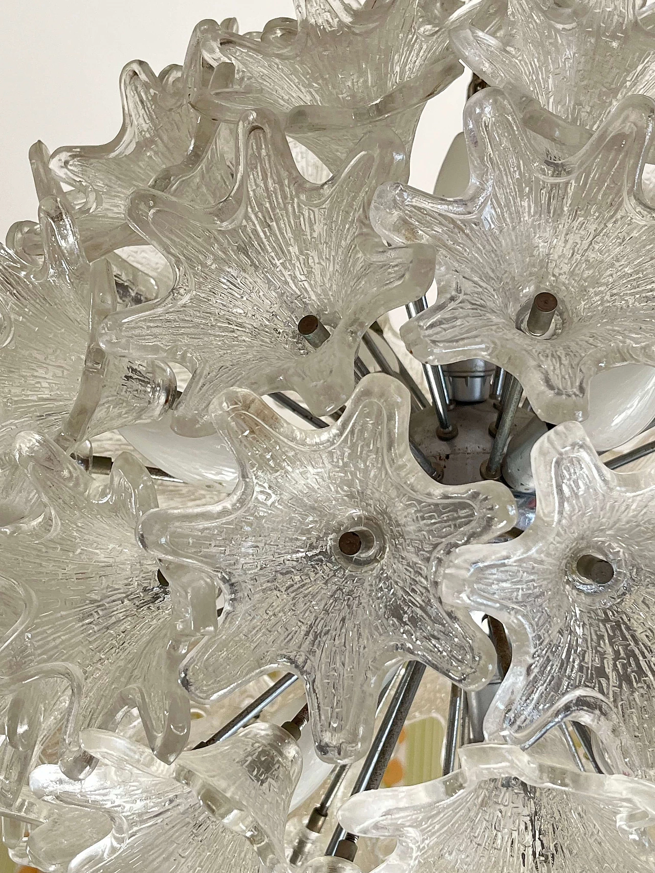Murano glass chandelier by Paolo Venini for Veart, 1960s 4