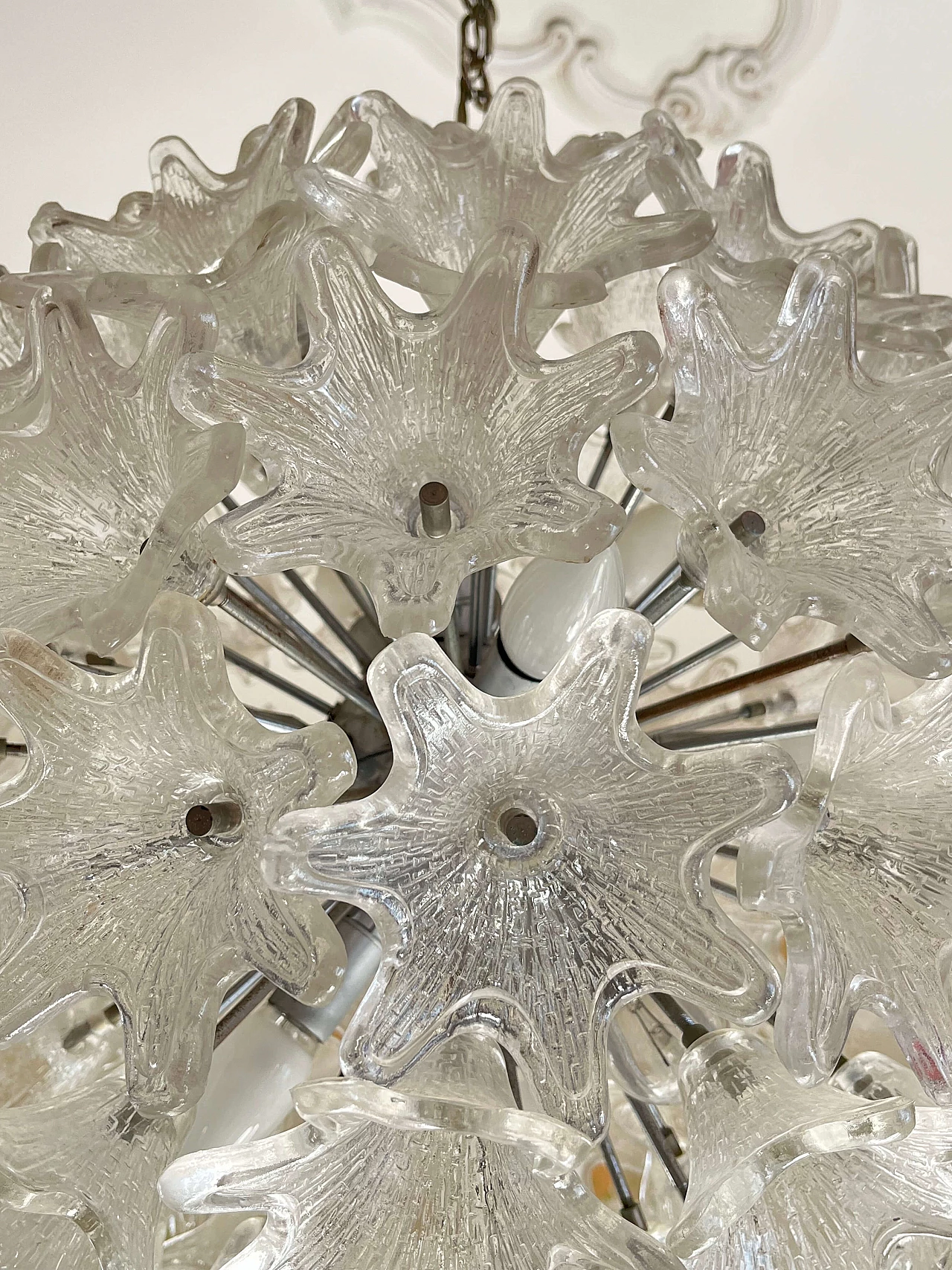 Murano glass chandelier by Paolo Venini for Veart, 1960s 5