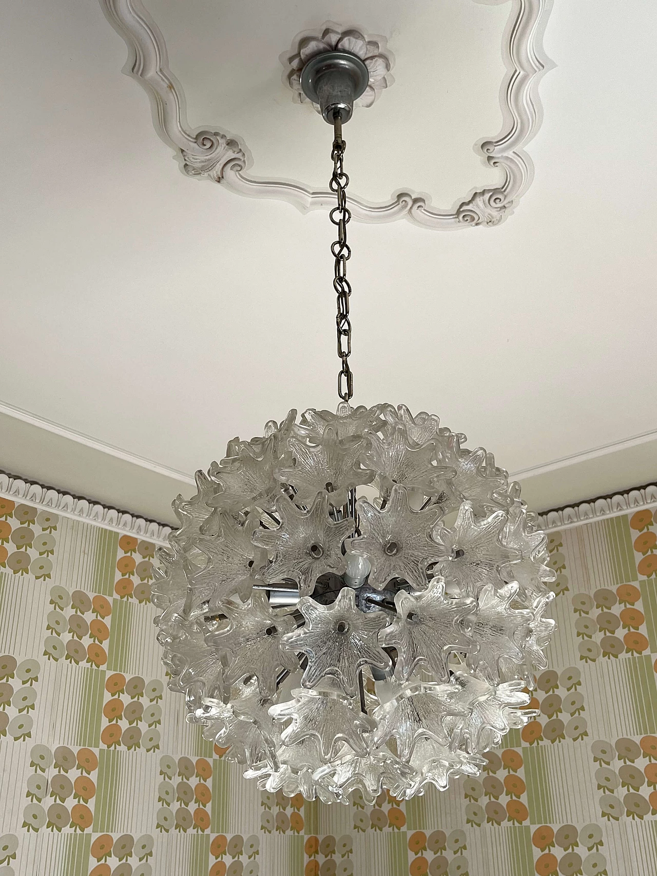 Murano glass chandelier by Paolo Venini for Veart, 1960s 6