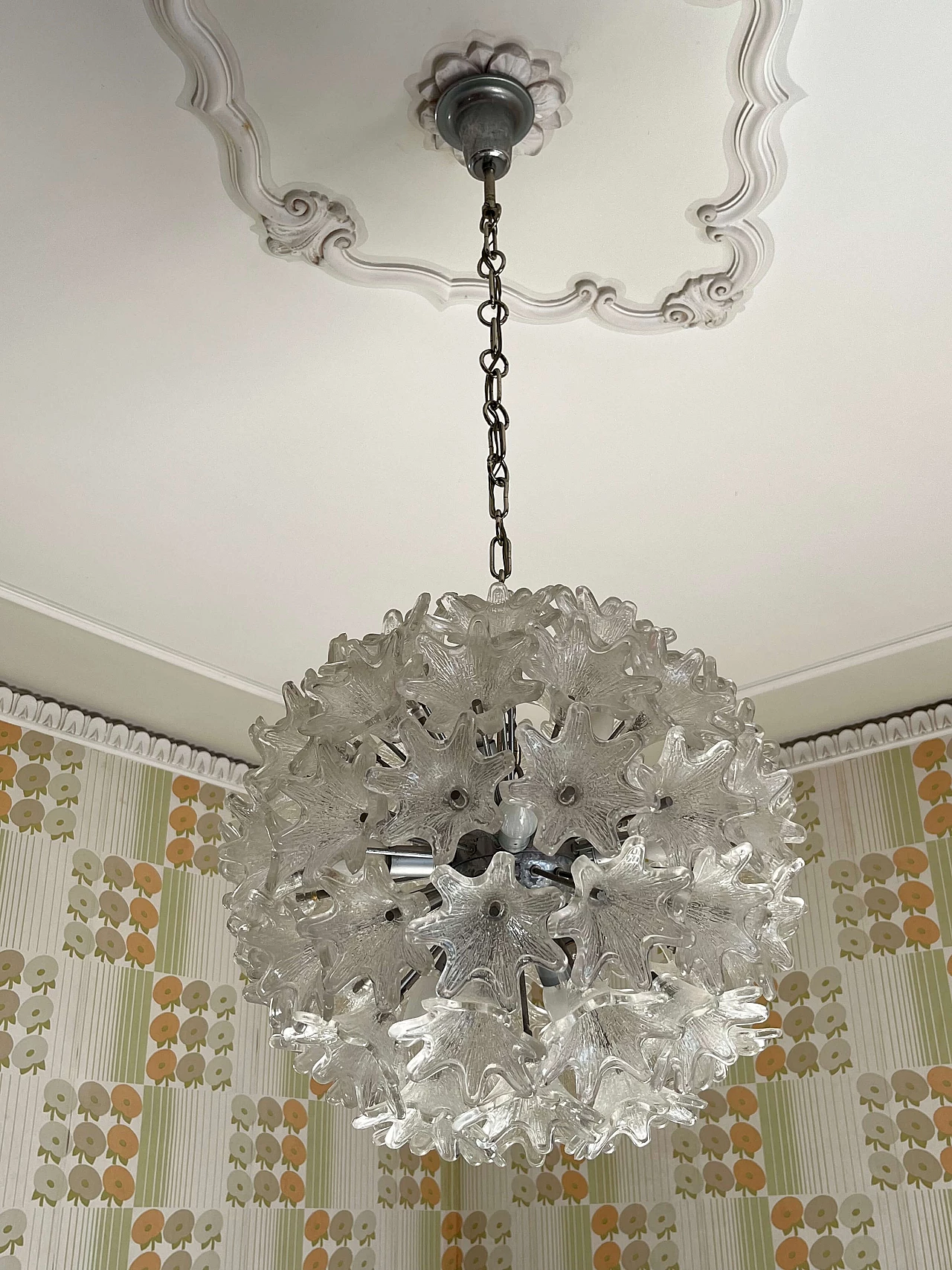 Lampadario in vetro di Murano di Paolo Venini per Veart, anni '60 6