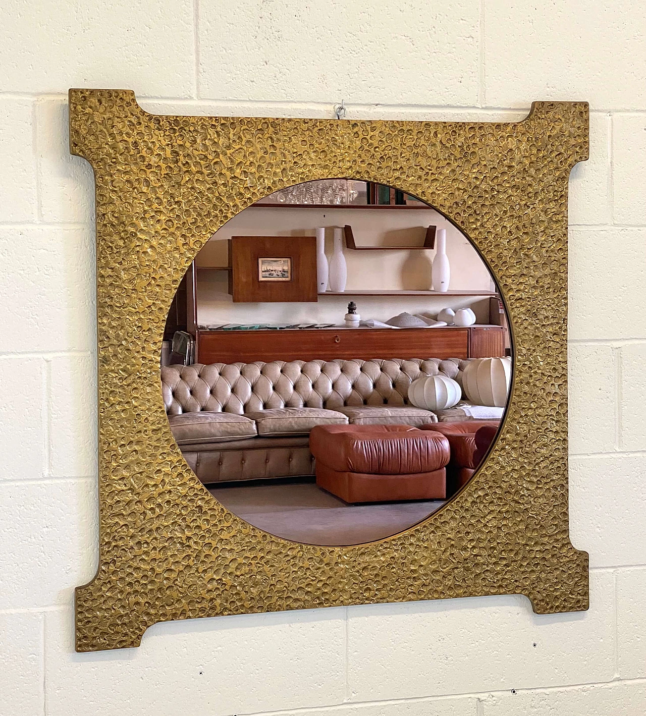 Specchio da parete modello Luna d’Agosto di Luciano Frigerio, anni '70 5