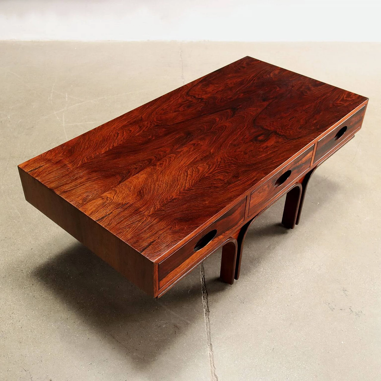 Coffee table with drawers by Gianfranco Frattini for Bernini, 1960s 6
