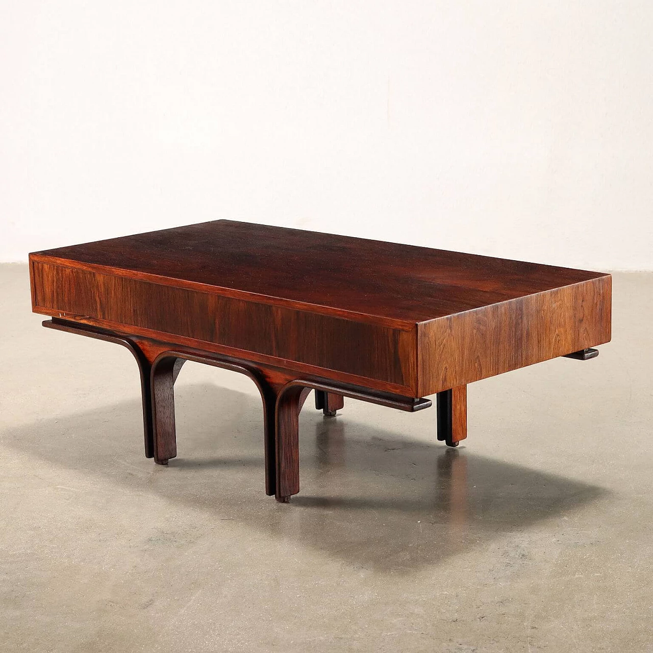 Tavolino con cassetti di Gianfranco Frattini per Bernini, anni '60 8