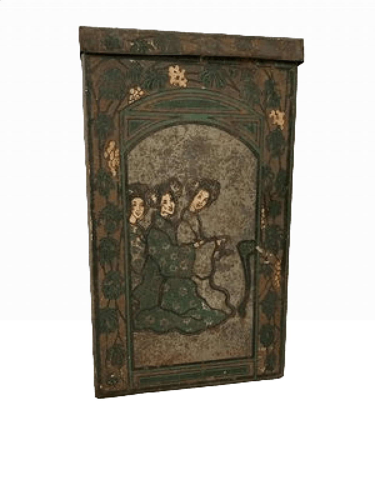 Scatola da tè cinese in metallo dipinto, anni '30 7