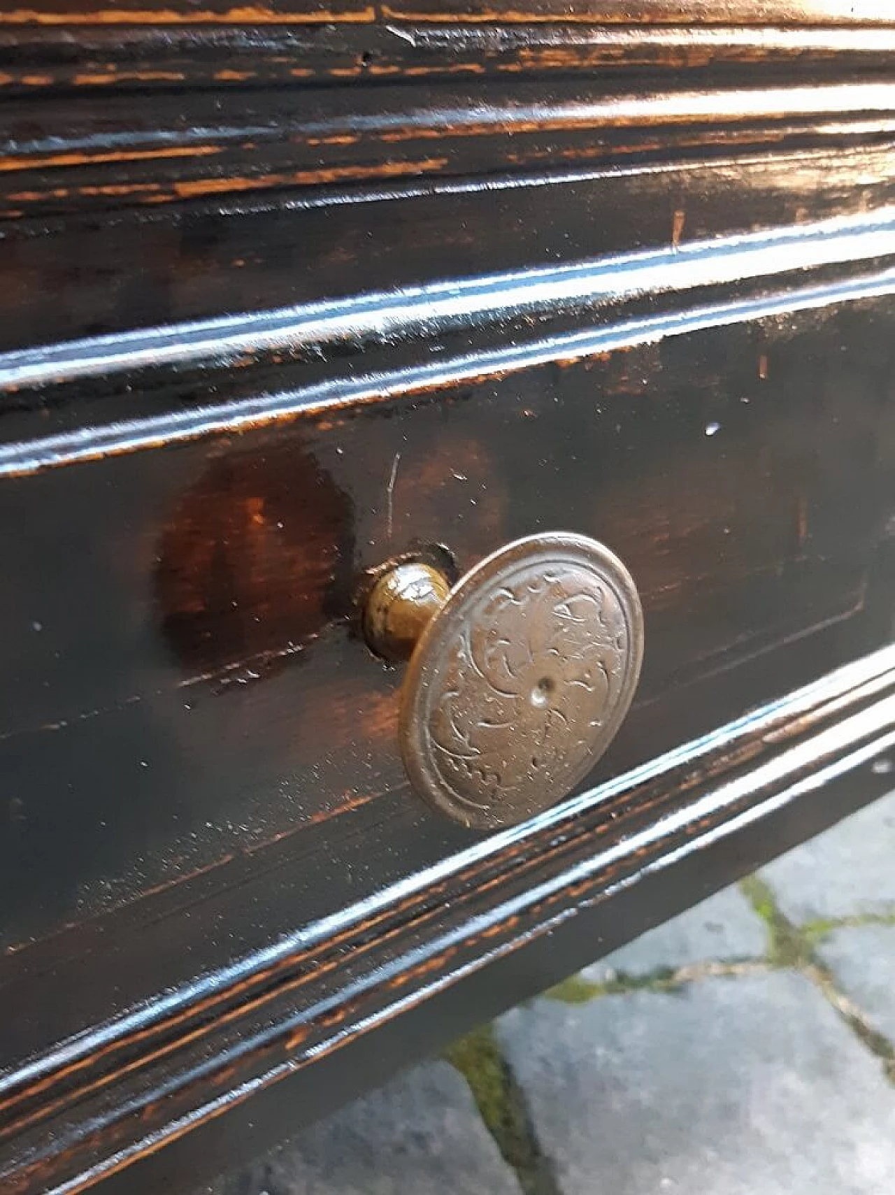 Lombard ebonized cherry wood canterano commode, late 17th century 7