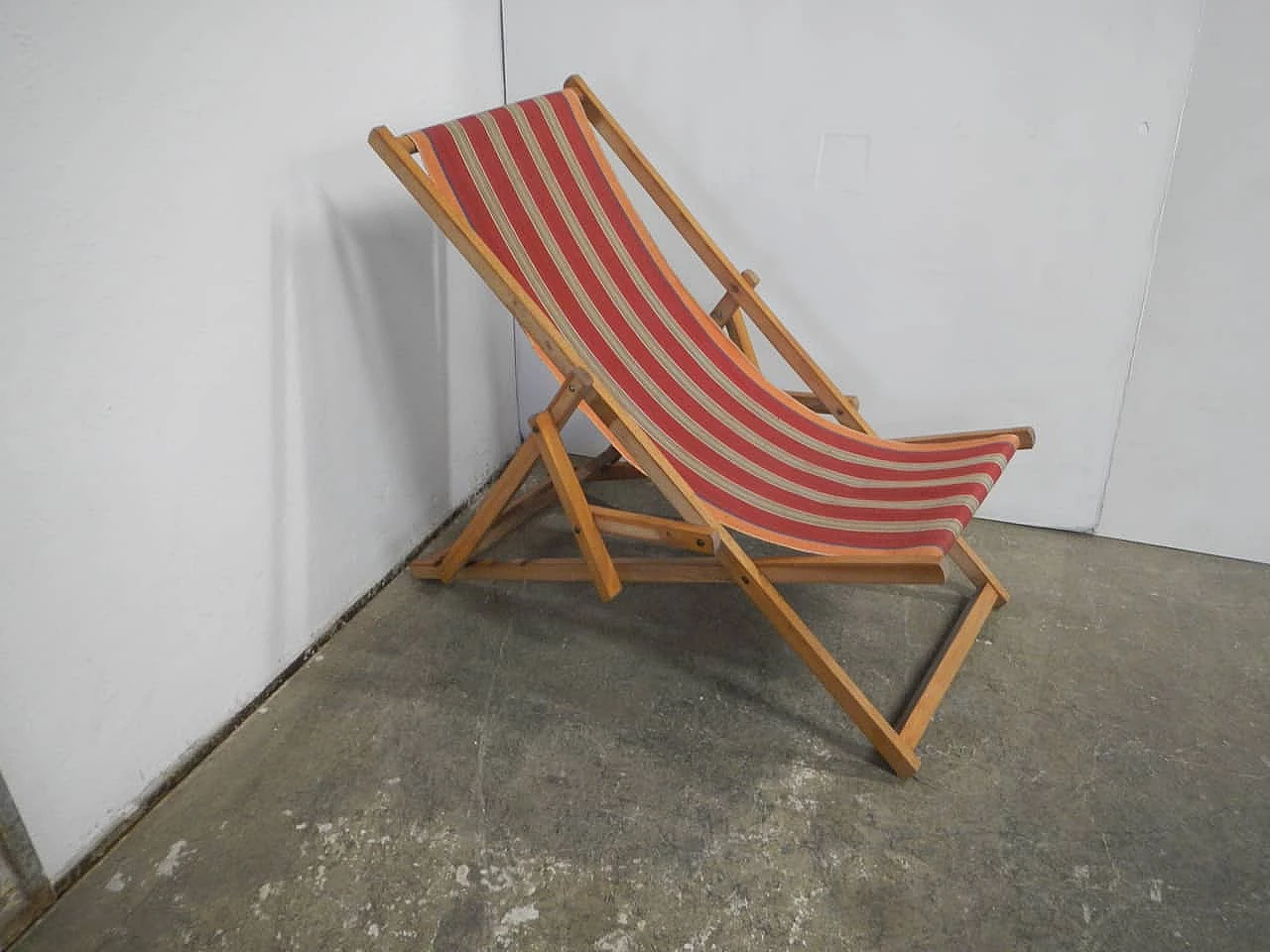 Folding garden deckchair, 1970s 2