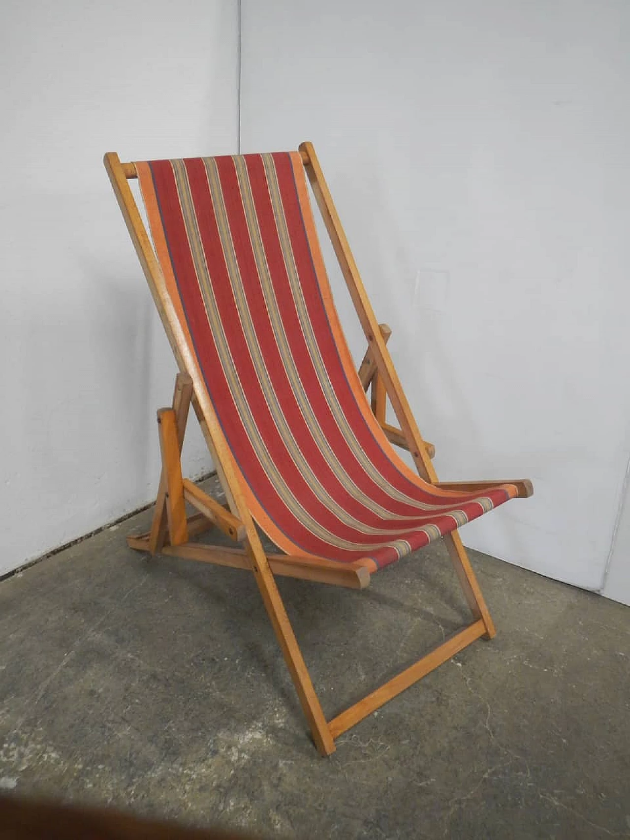 Folding garden deckchair, 1970s 3