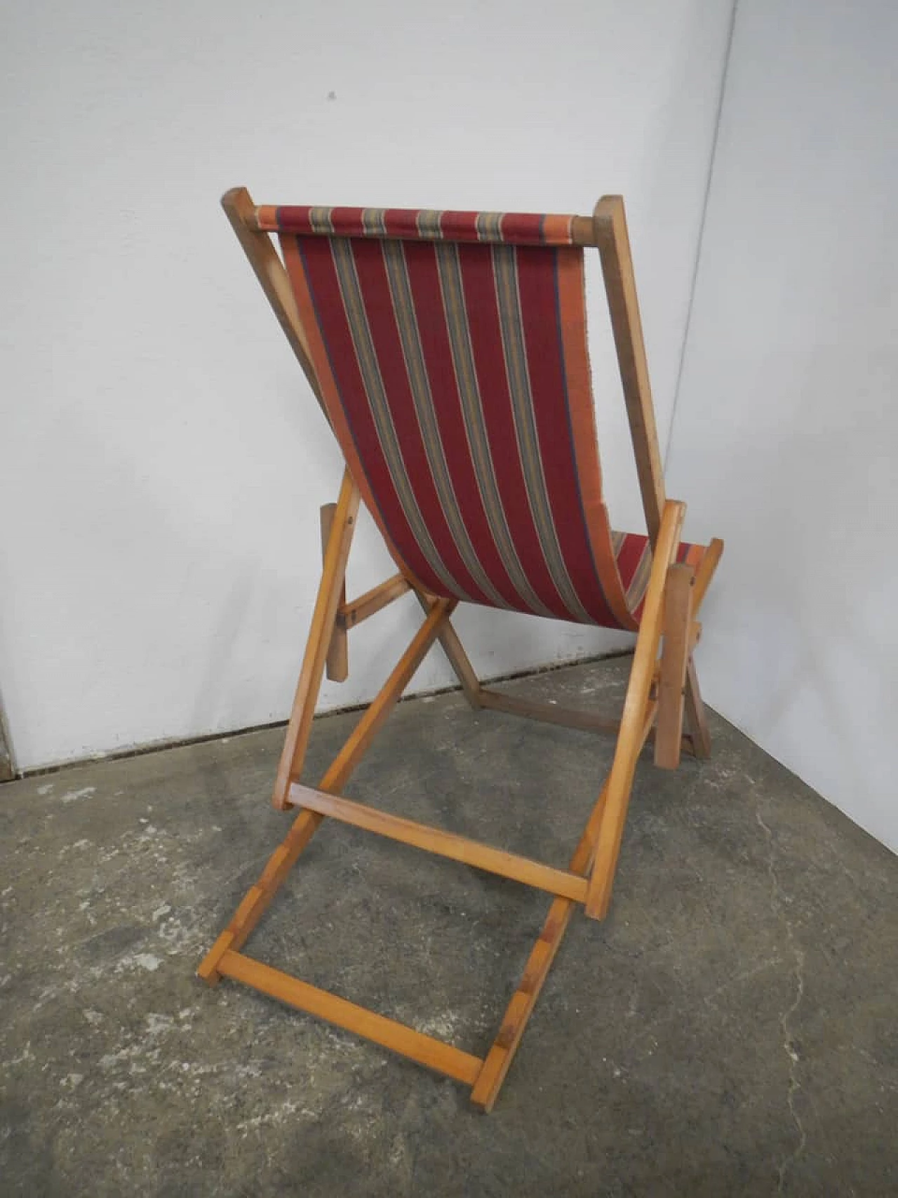 Folding garden deckchair, 1970s 4