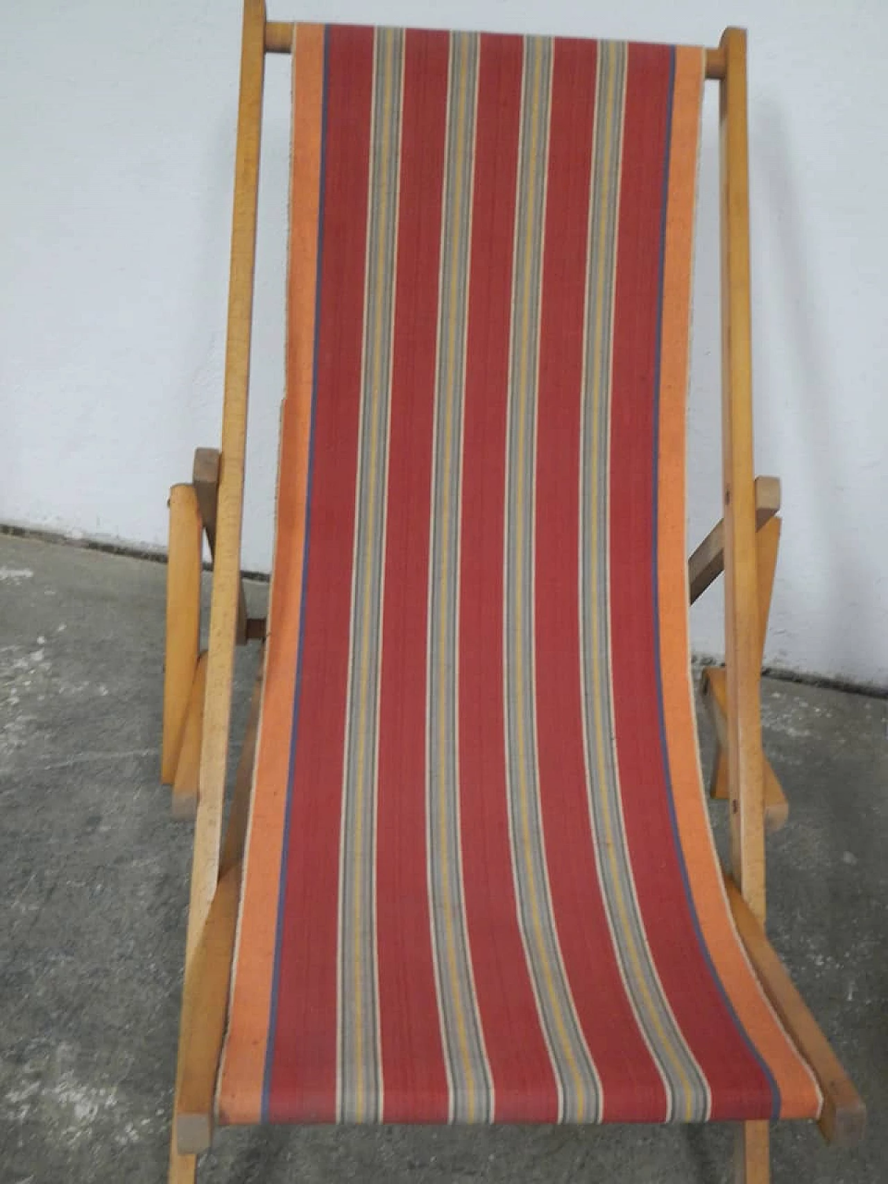 Folding garden deckchair, 1970s 5