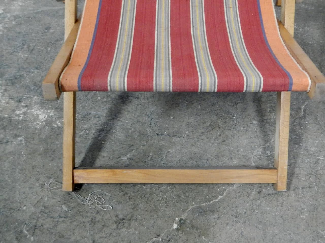Folding garden deckchair, 1970s 6