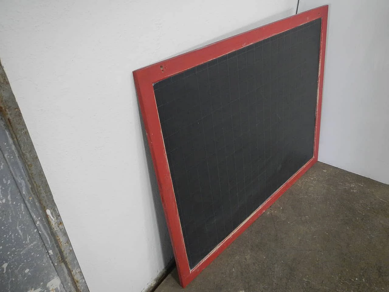 School wall blackboard with red frame, 1960s 3