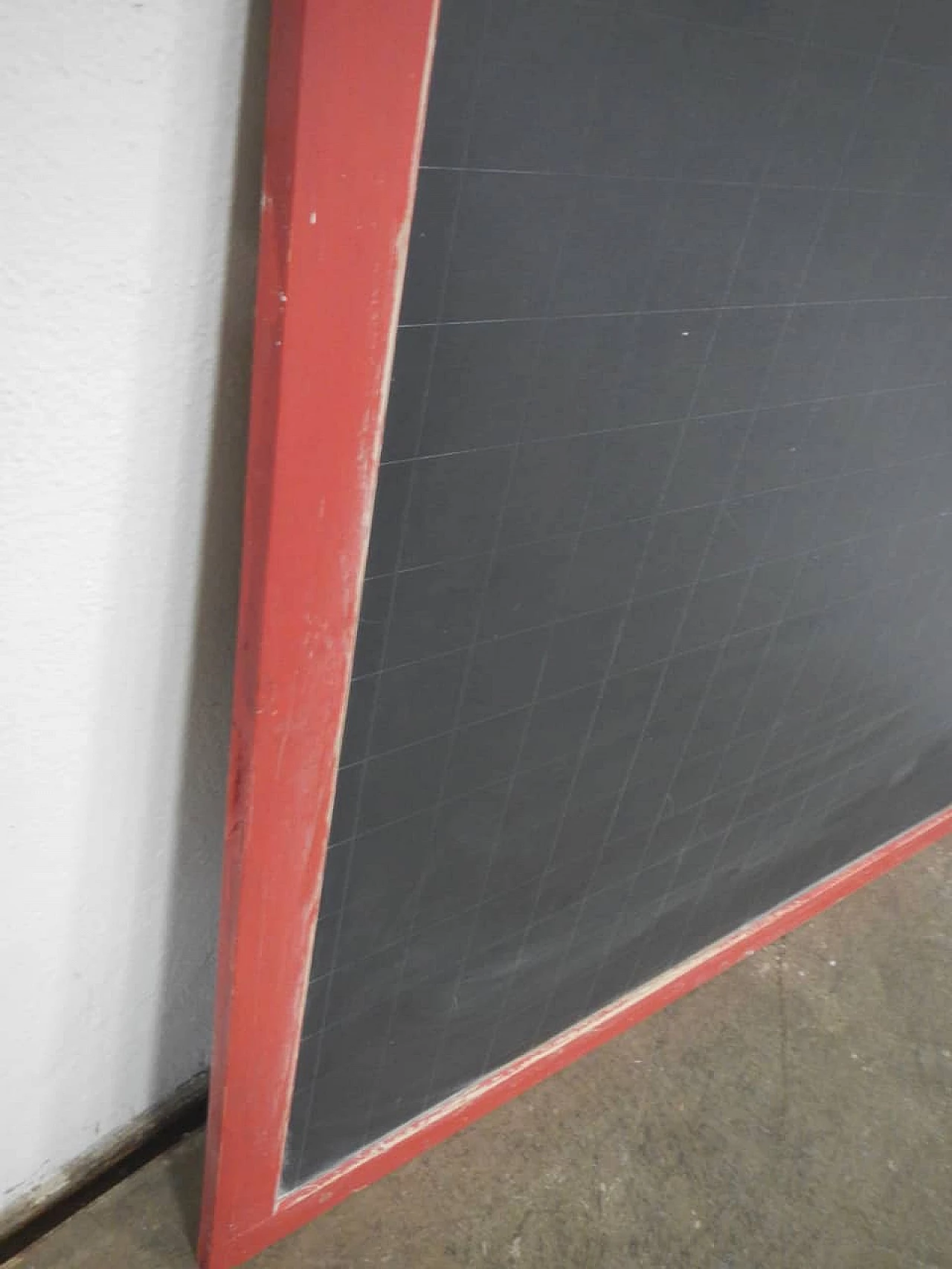 School wall blackboard with red frame, 1960s 4