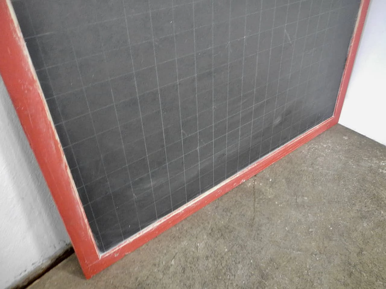 School wall blackboard with red frame, 1960s 5