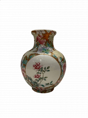Vaso Qianlong in ceramica smaltata, 1770