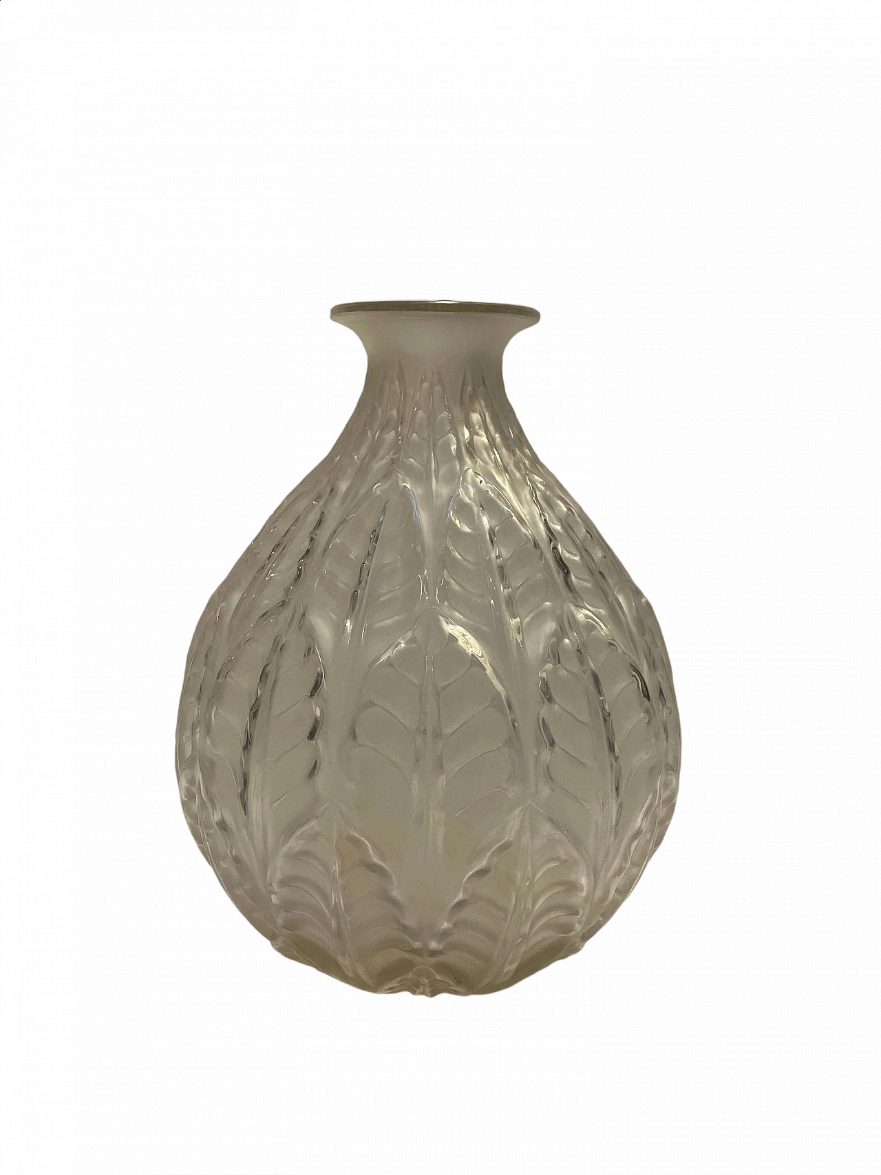 Vaso Malesherbes in vetro trasparente di Rene Lalique, 1927 5
